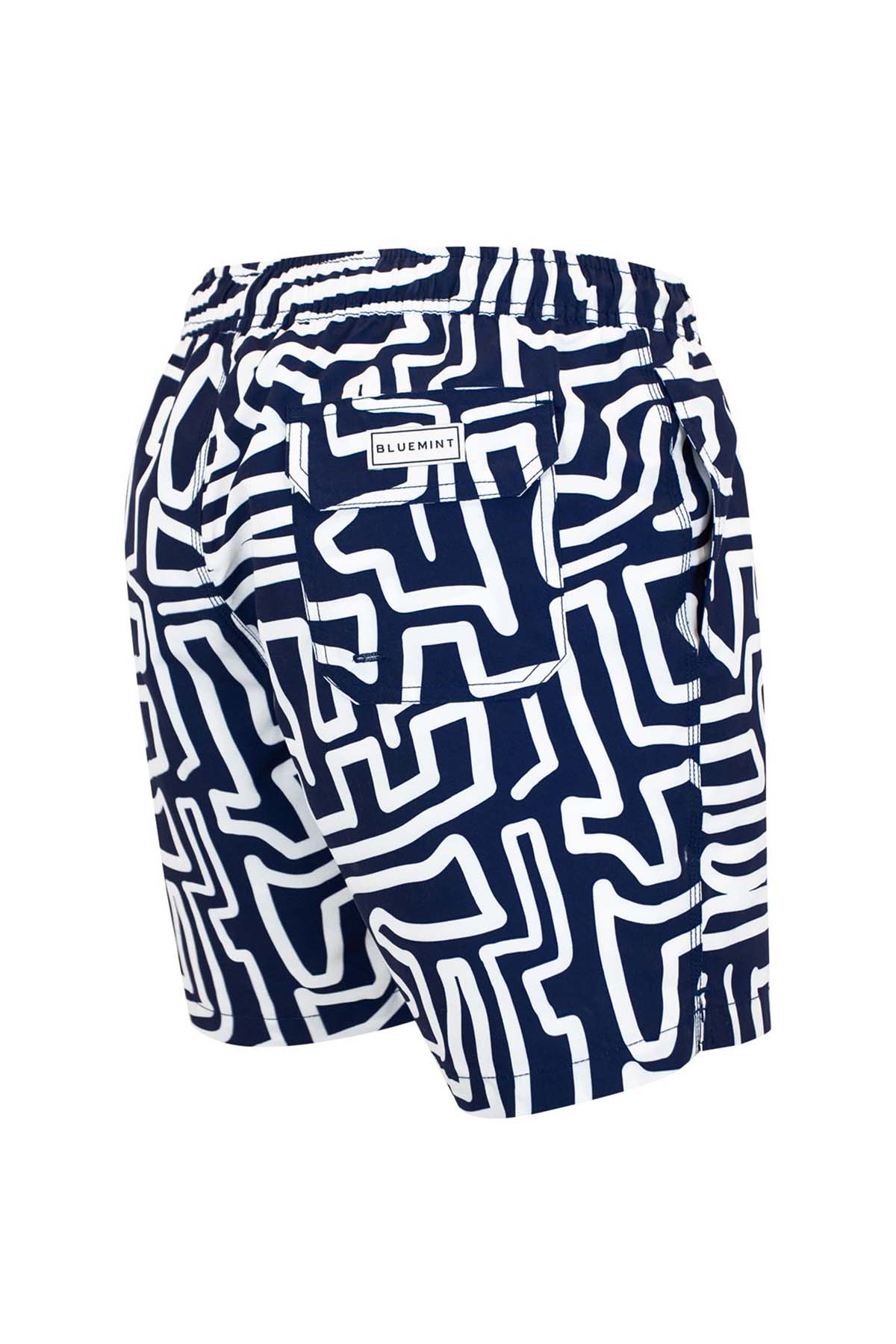 Bluemint Arthus Navy Maze Şort Mayo-Libas Trendy Fashion Store