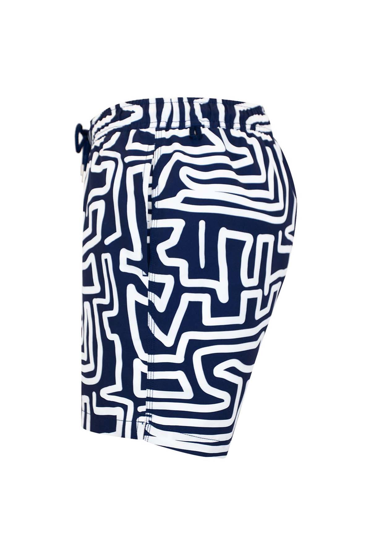 Bluemint Arthus Navy Maze Şort Mayo-Libas Trendy Fashion Store