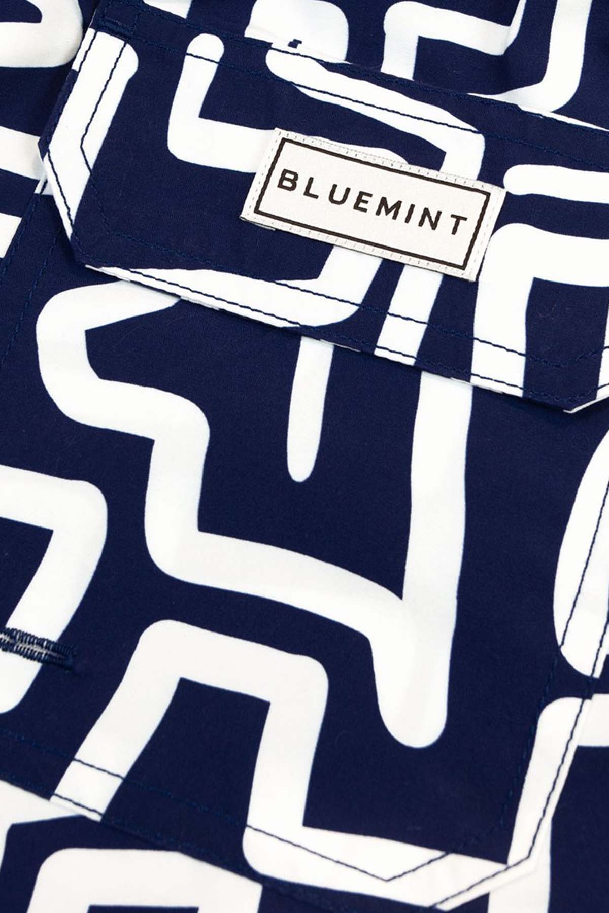Bluemint Arthus Navy Maze Şort Mayo-Libas Trendy Fashion Store