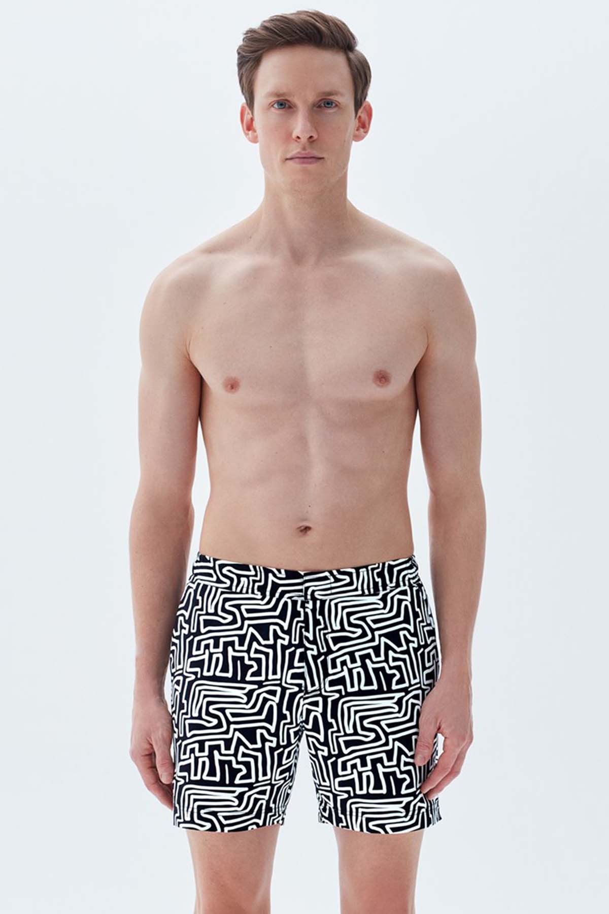 Bluemint Bond Black Maze Şort Mayo-Libas Trendy Fashion Store