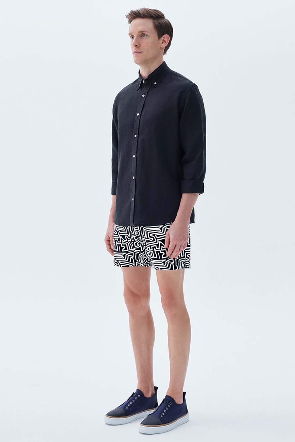 Bluemint Bond Black Maze Şort Mayo-Libas Trendy Fashion Store