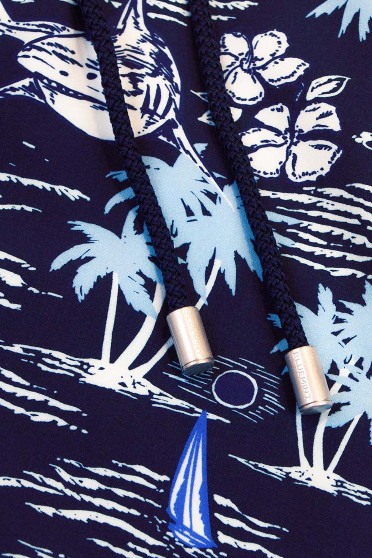 Bluemint Arthus Stretch Navy Caribbean Shark Şort Mayo-Libas Trendy Fashion Store
