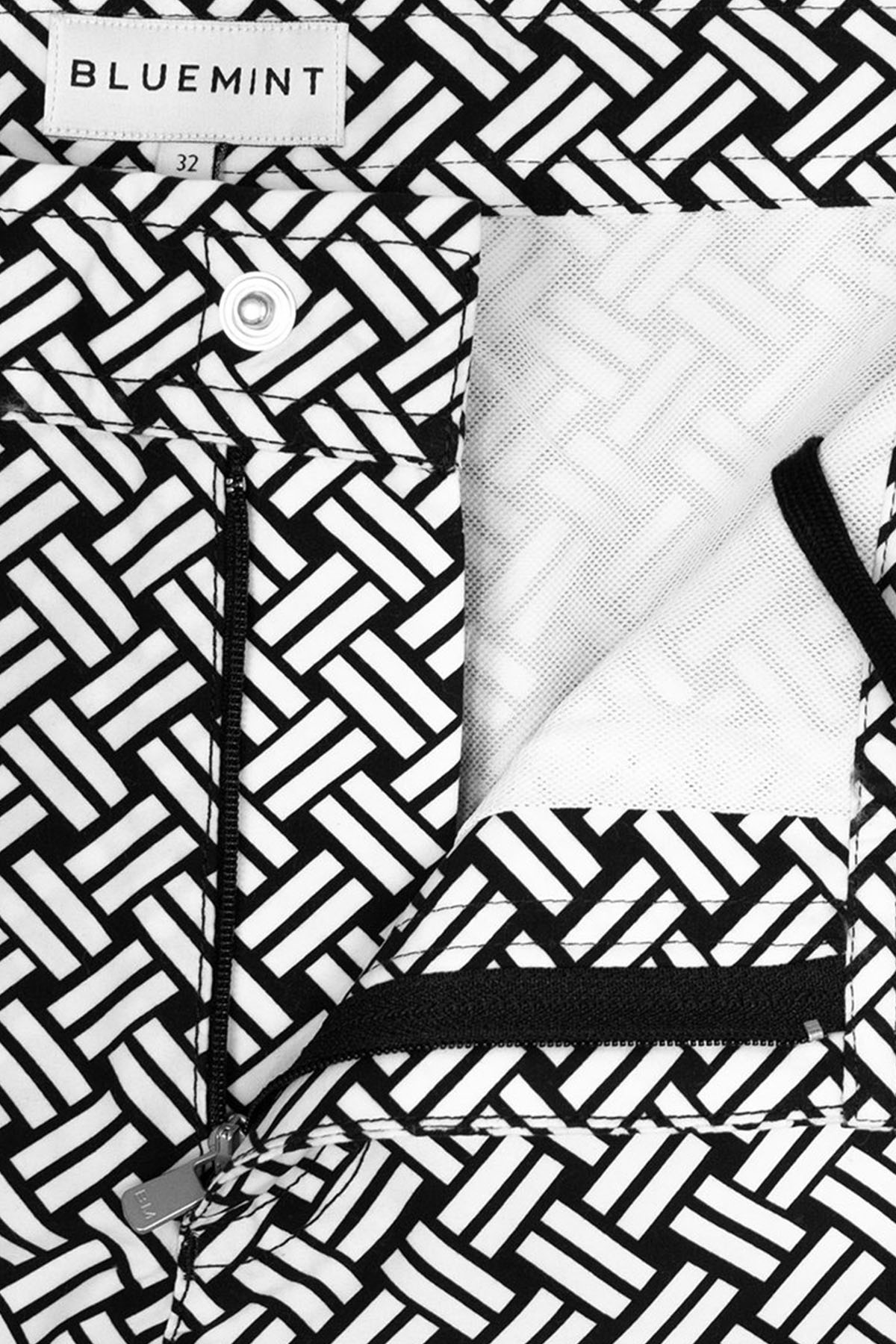 Bluemint Andy Black Line Şort Mayo-Libas Trendy Fashion Store