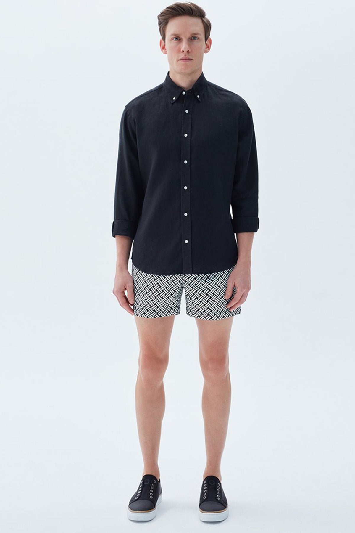 Bluemint Andy Black Line Şort Mayo-Libas Trendy Fashion Store