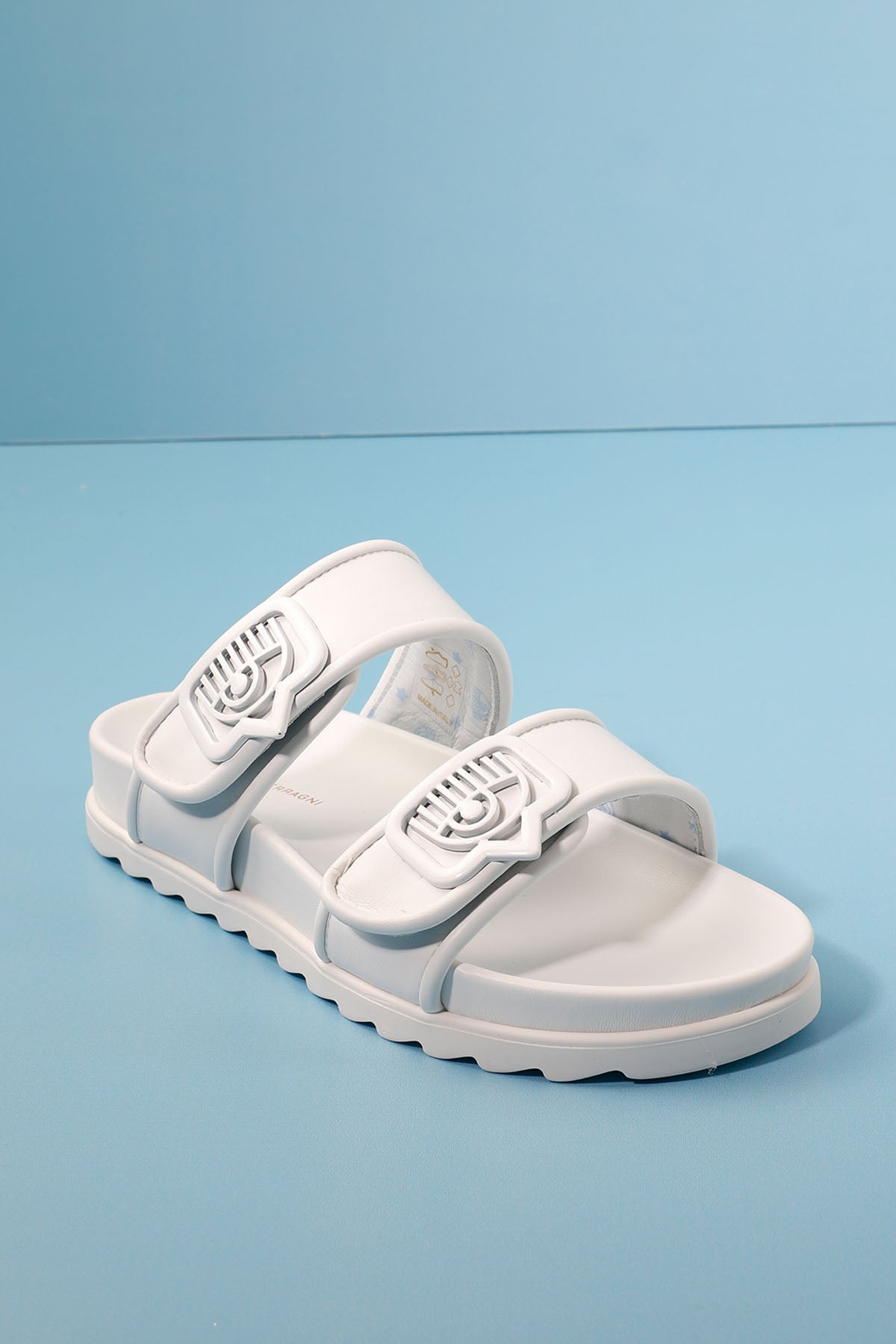 Chiara Ferragni Cırt Cırt Bantlı Logolu Terlik-Libas Trendy Fashion Store