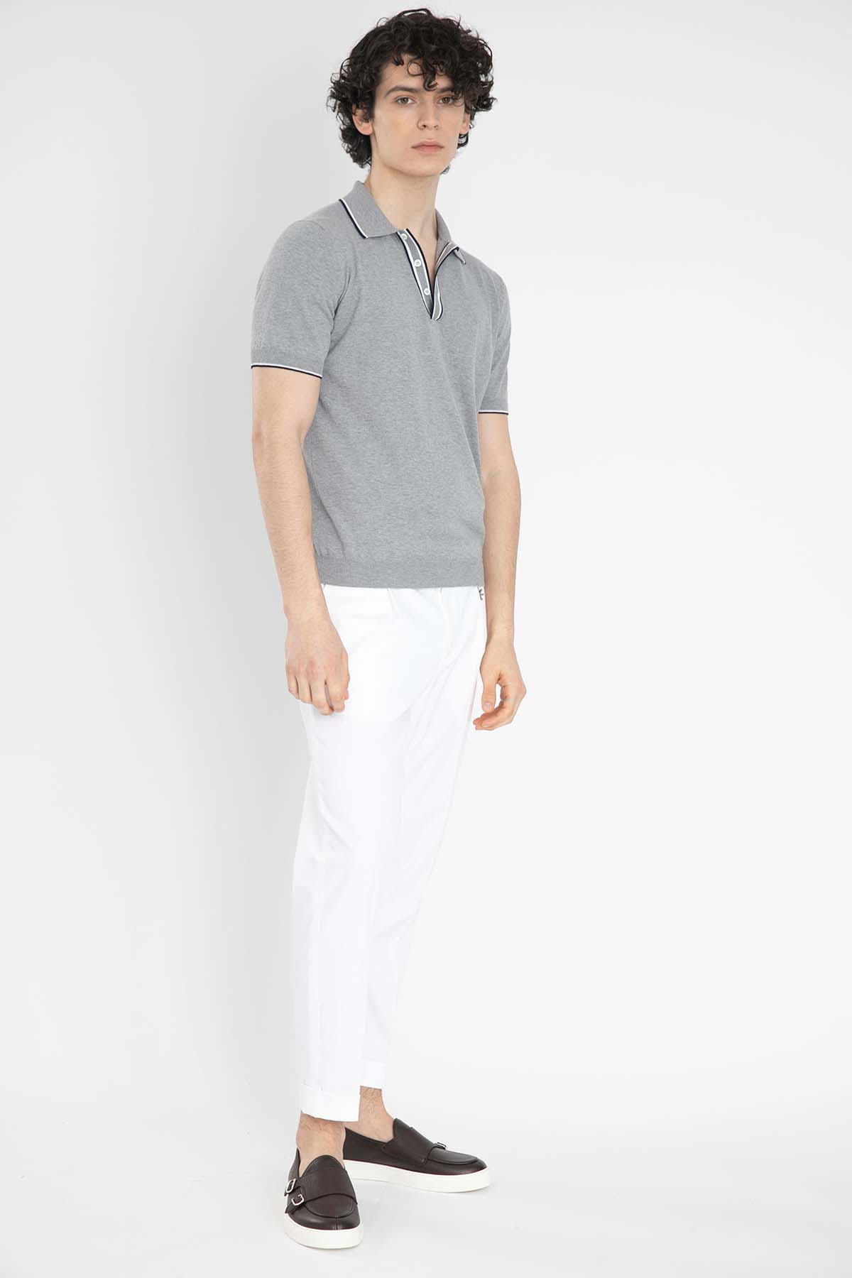 Gran Sasso Polo Yaka T-Shirt-Libas Trendy Fashion Store