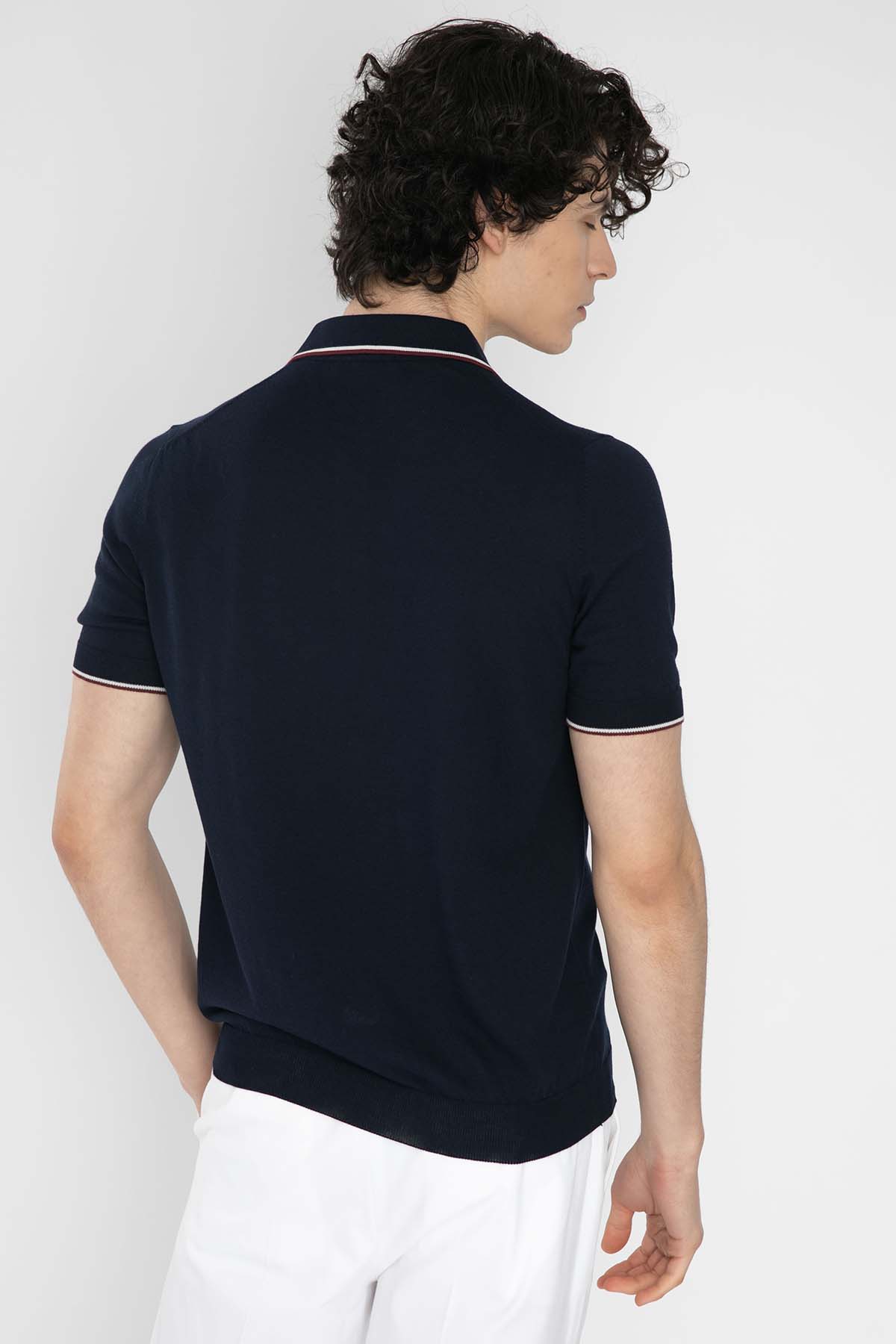 Gran Sasso Polo Yaka T-Shirt-Libas Trendy Fashion Store