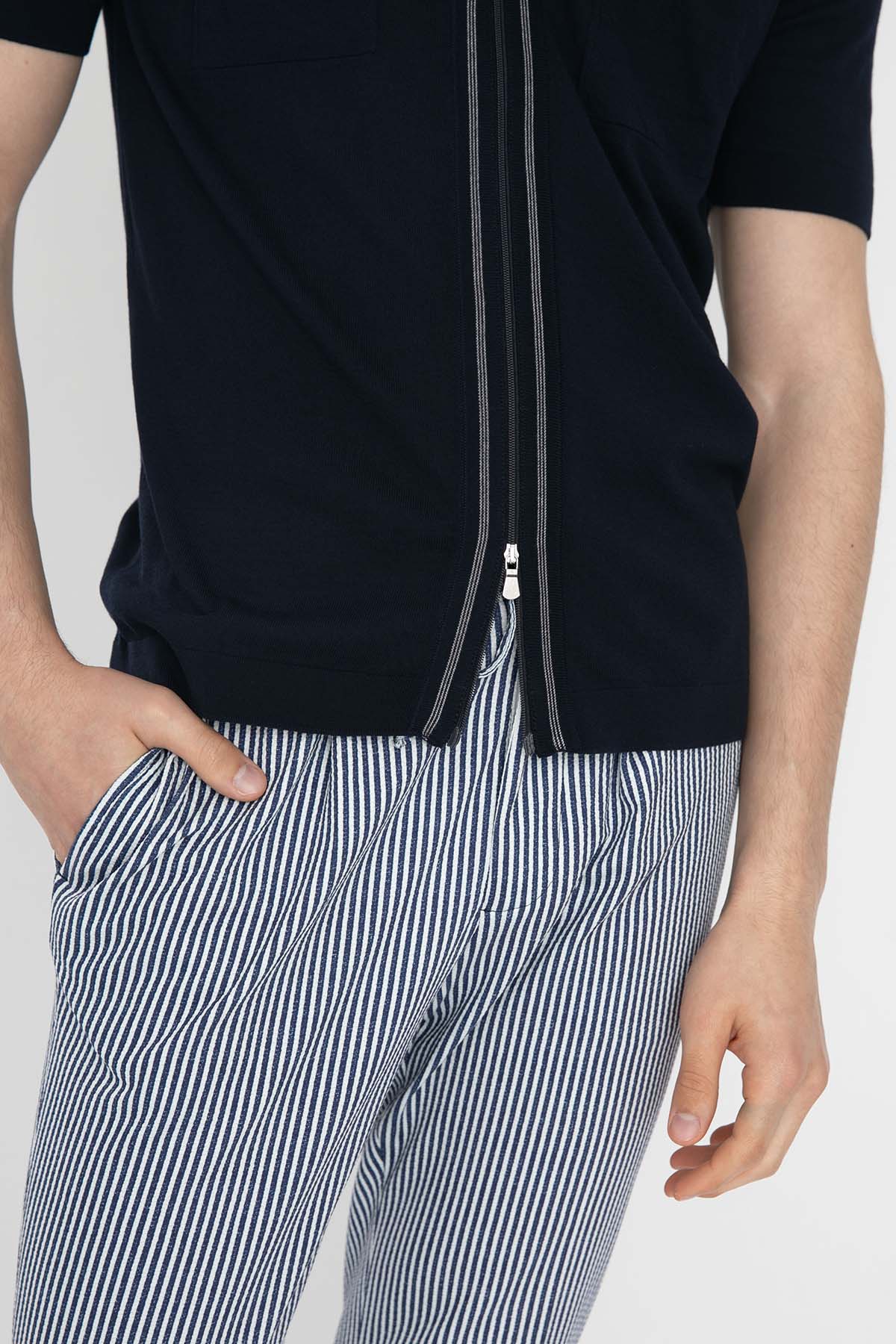 Gran Sasso Fermuarlı Triko Gömlek-Libas Trendy Fashion Store