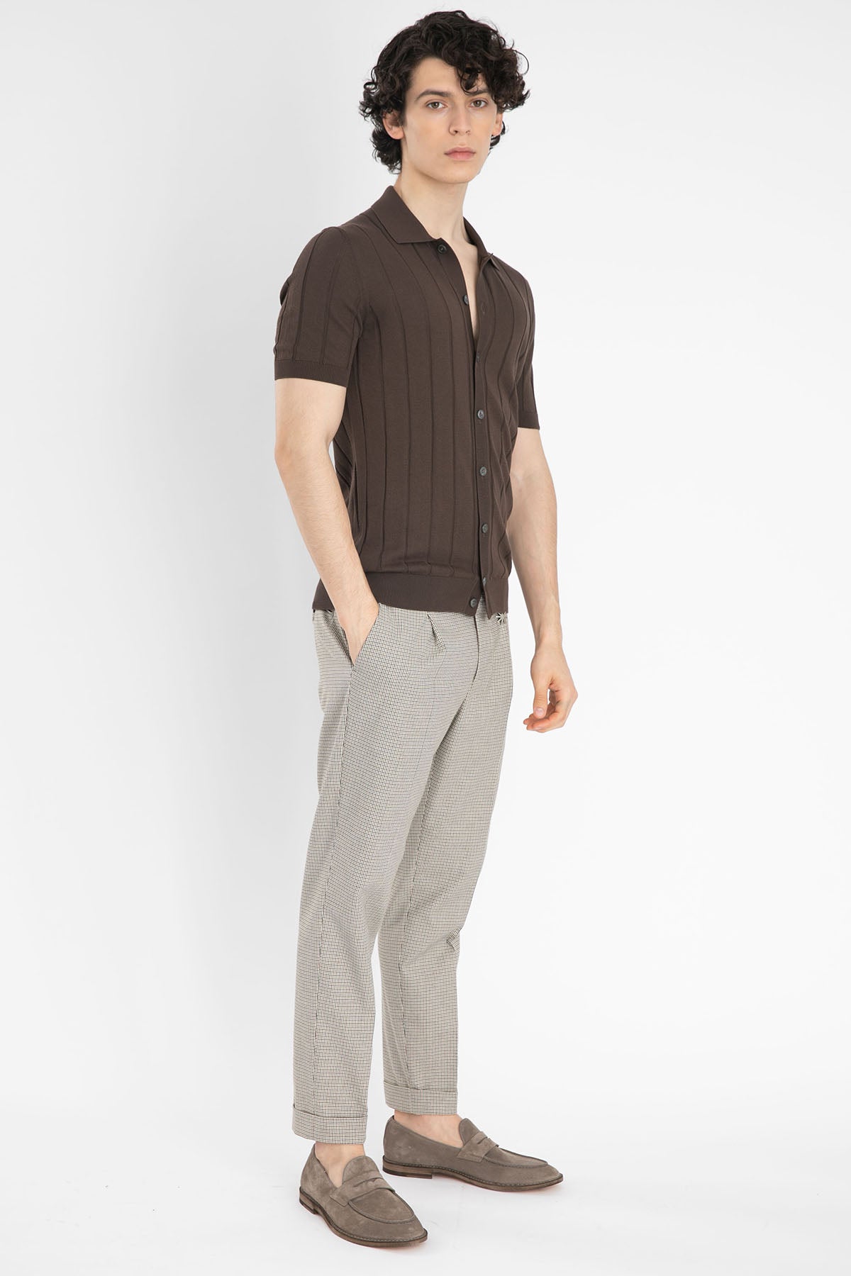 Gran Sasso Düğmeli Triko Gömlek-Libas Trendy Fashion Store