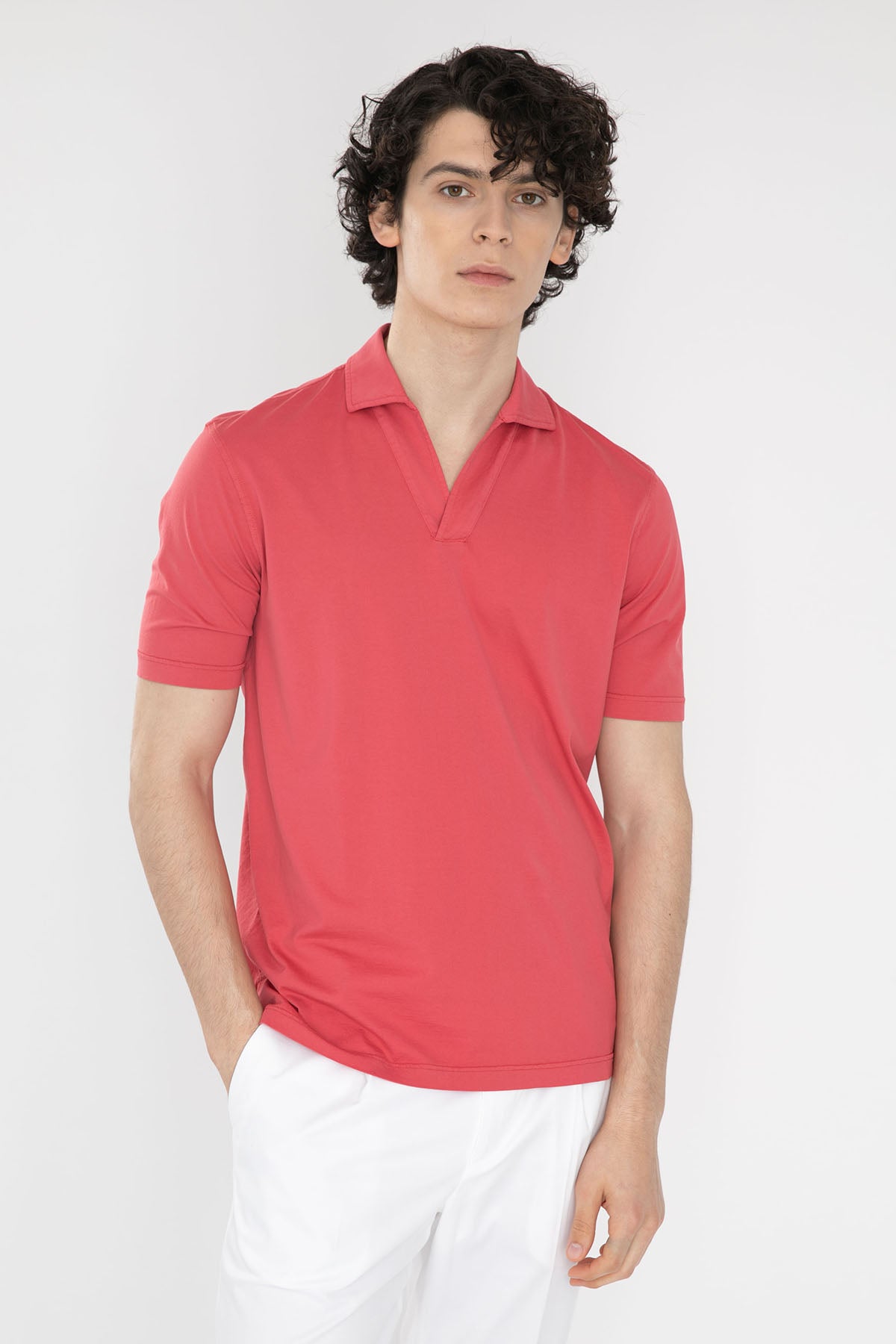 Gran Sasso Polo Yaka T-shirt-Libas Trendy Fashion Store