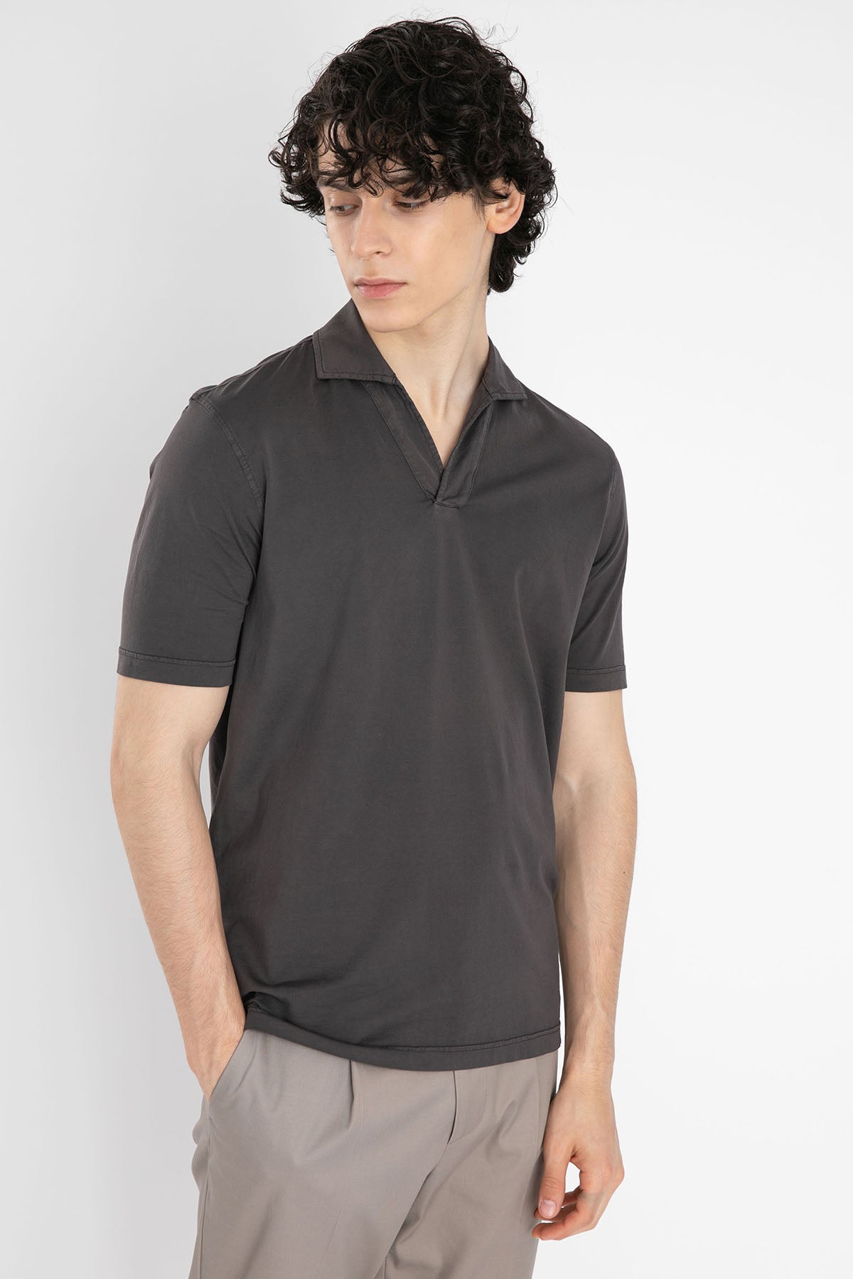 Gran Sasso Polo Yaka T-shirt-Libas Trendy Fashion Store