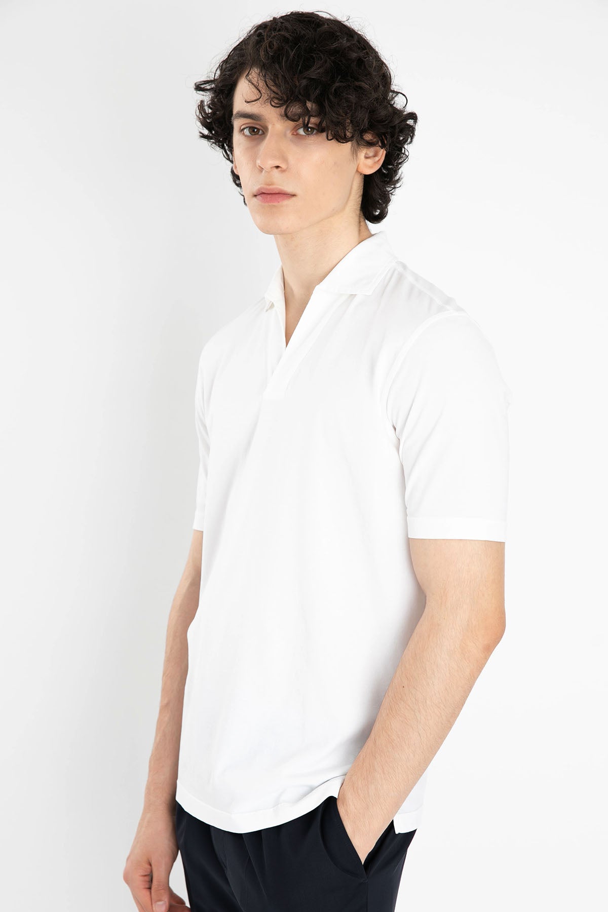 Gran Sasso Polo Yaka T-shirt-Libas Trendy Fashion Store
