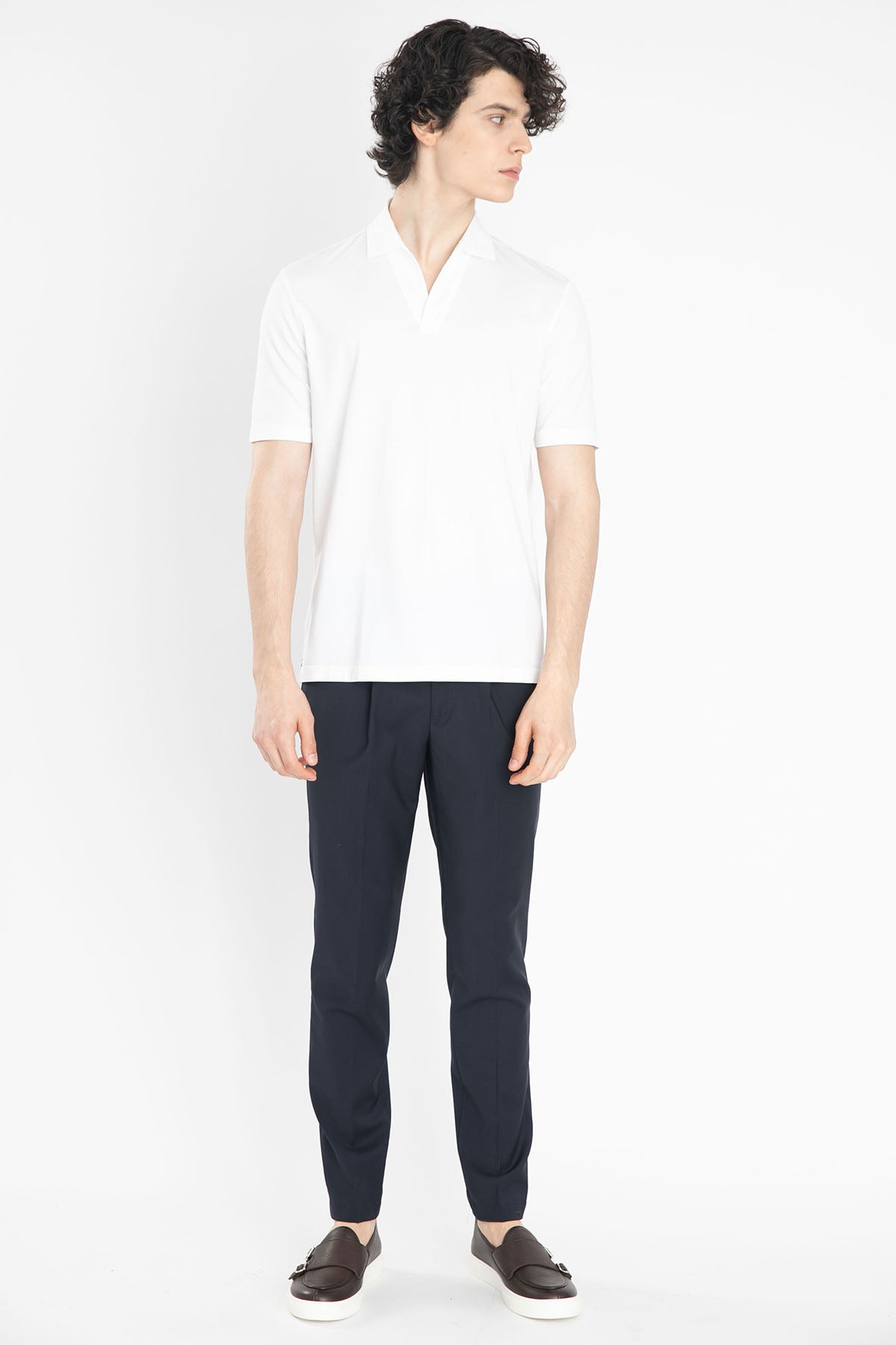 Gran Sasso Polo Yaka T-shirt-Libas Trendy Fashion Store