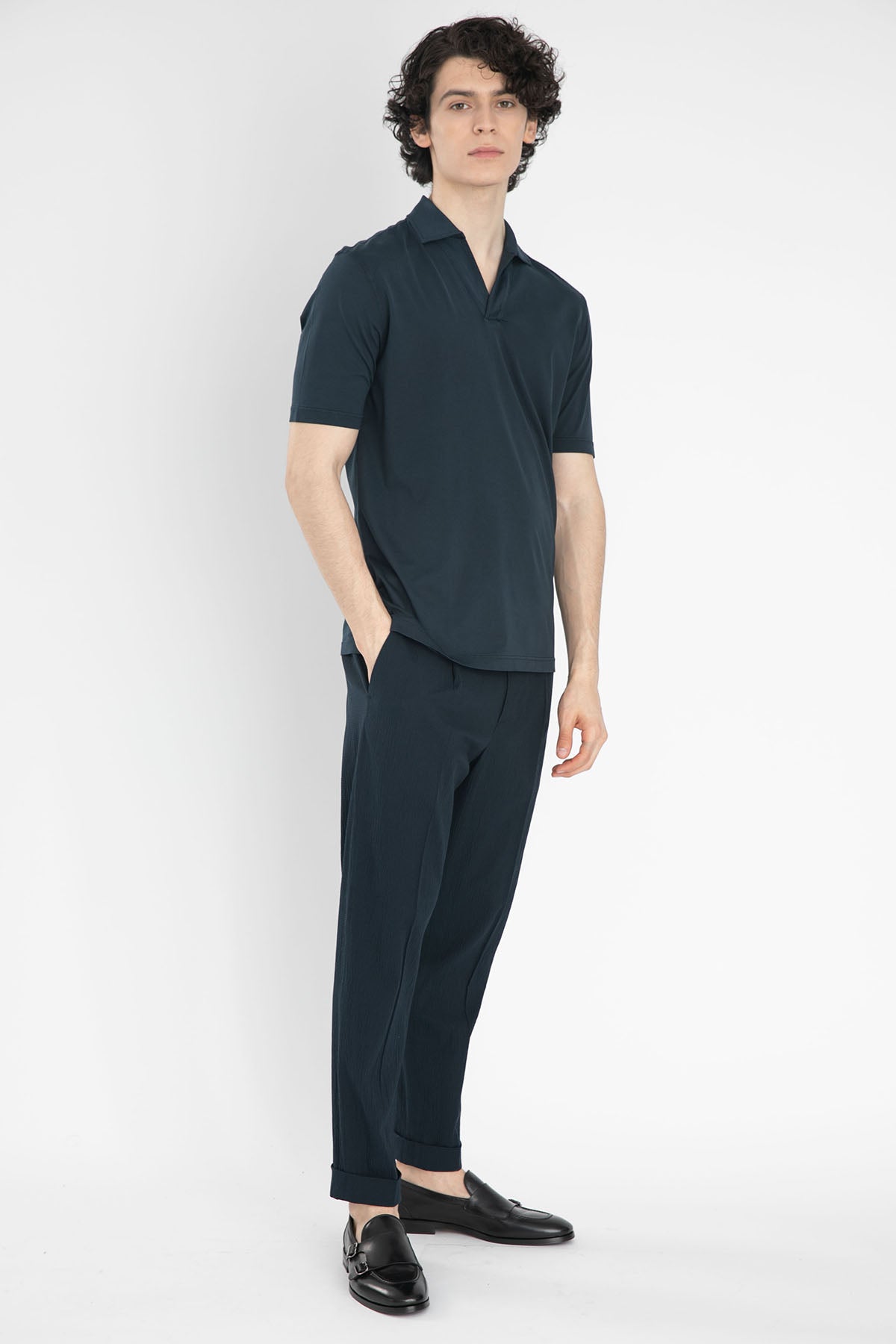 Gran Sasso Polo Yaka T-shirt-Libas Trendy Fashion Store