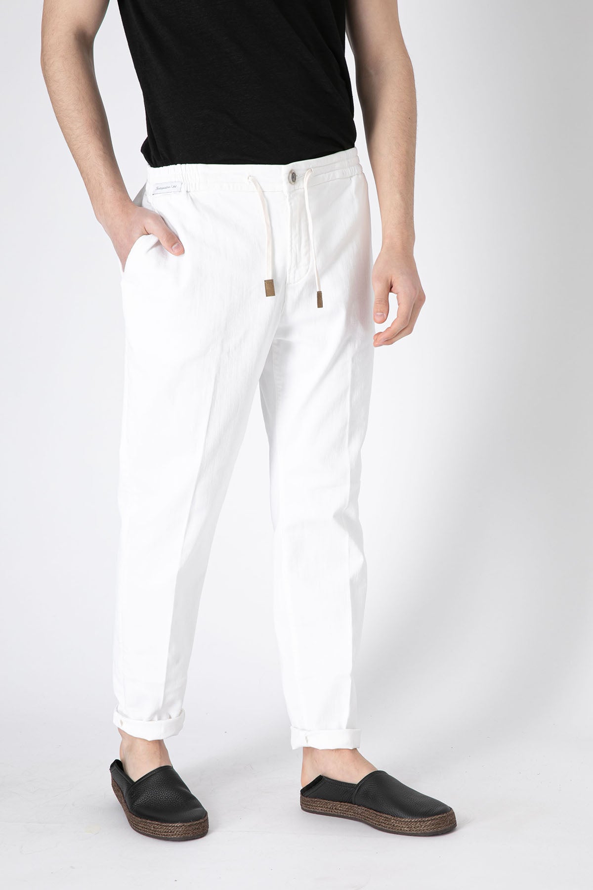 Richard J. Brown Malindi Slim Regular Fit Beli Lastikli Pantolon-Libas Trendy Fashion Store