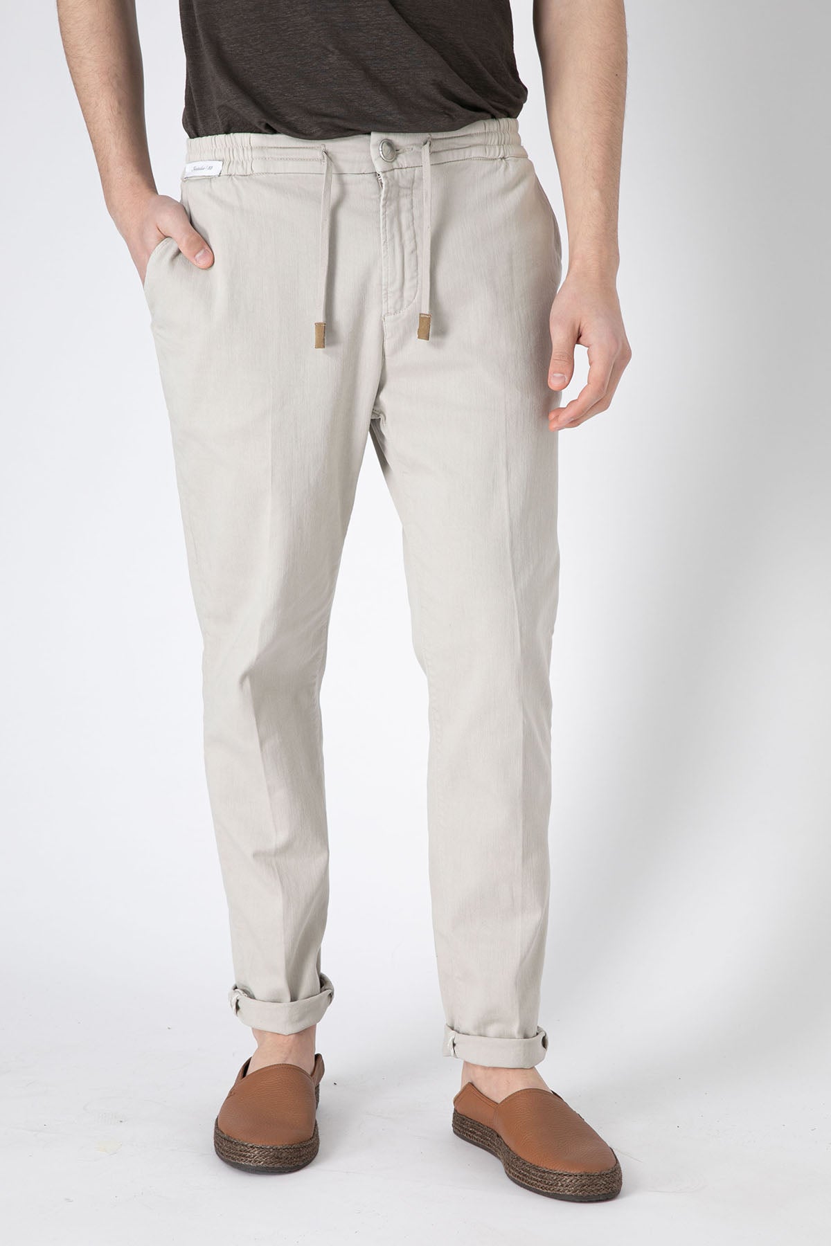 Richard J. Brown Malindi Slim Regular Fit Beli Lastikli Pantolon-Libas Trendy Fashion Store