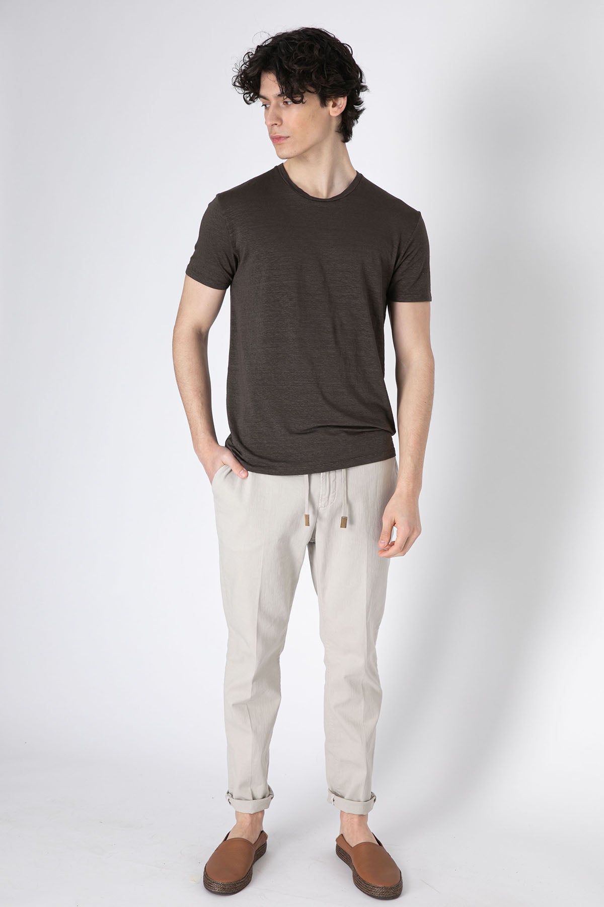 Richard J. Brown Malindi Slim Regular Fit Beli Lastikli Pantolon-Libas Trendy Fashion Store