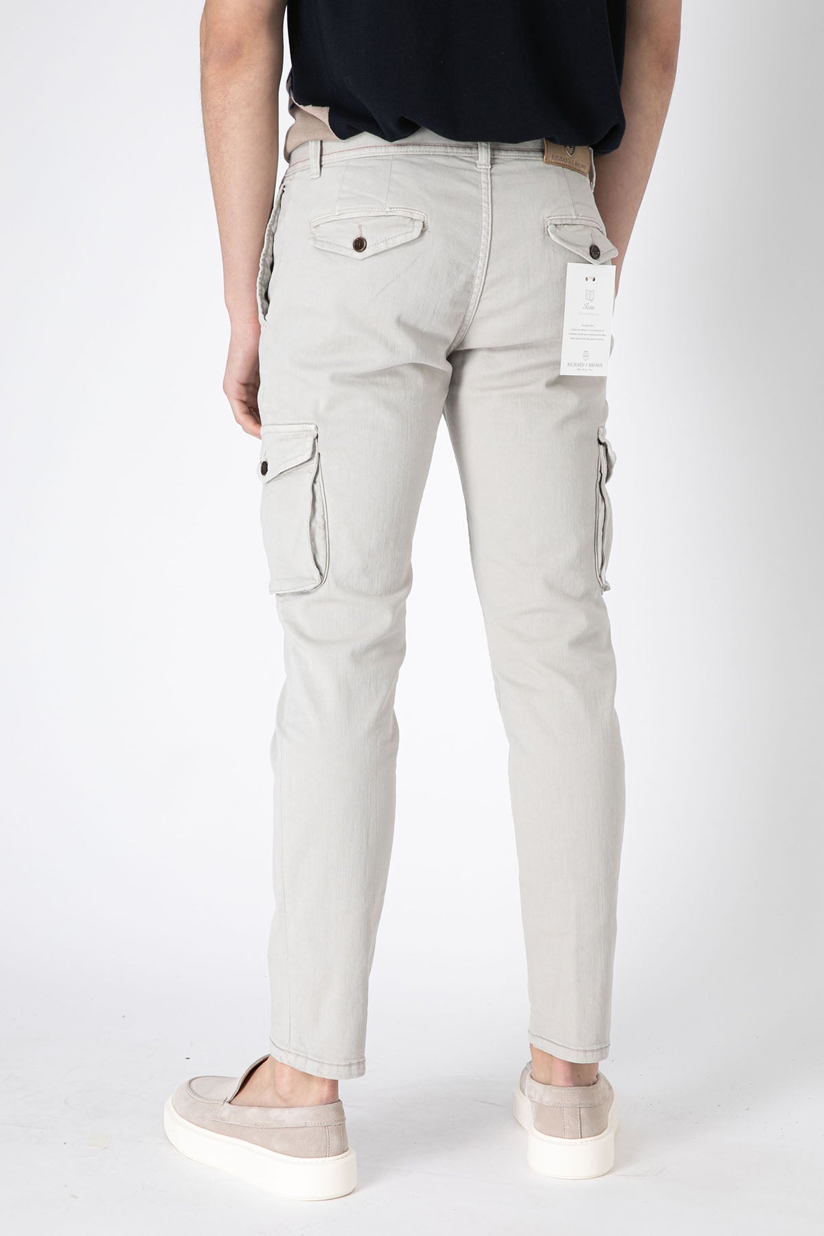 Richard J. Brown Slim Fit Yandan Cepli Kargo Pantolon-Libas Trendy Fashion Store