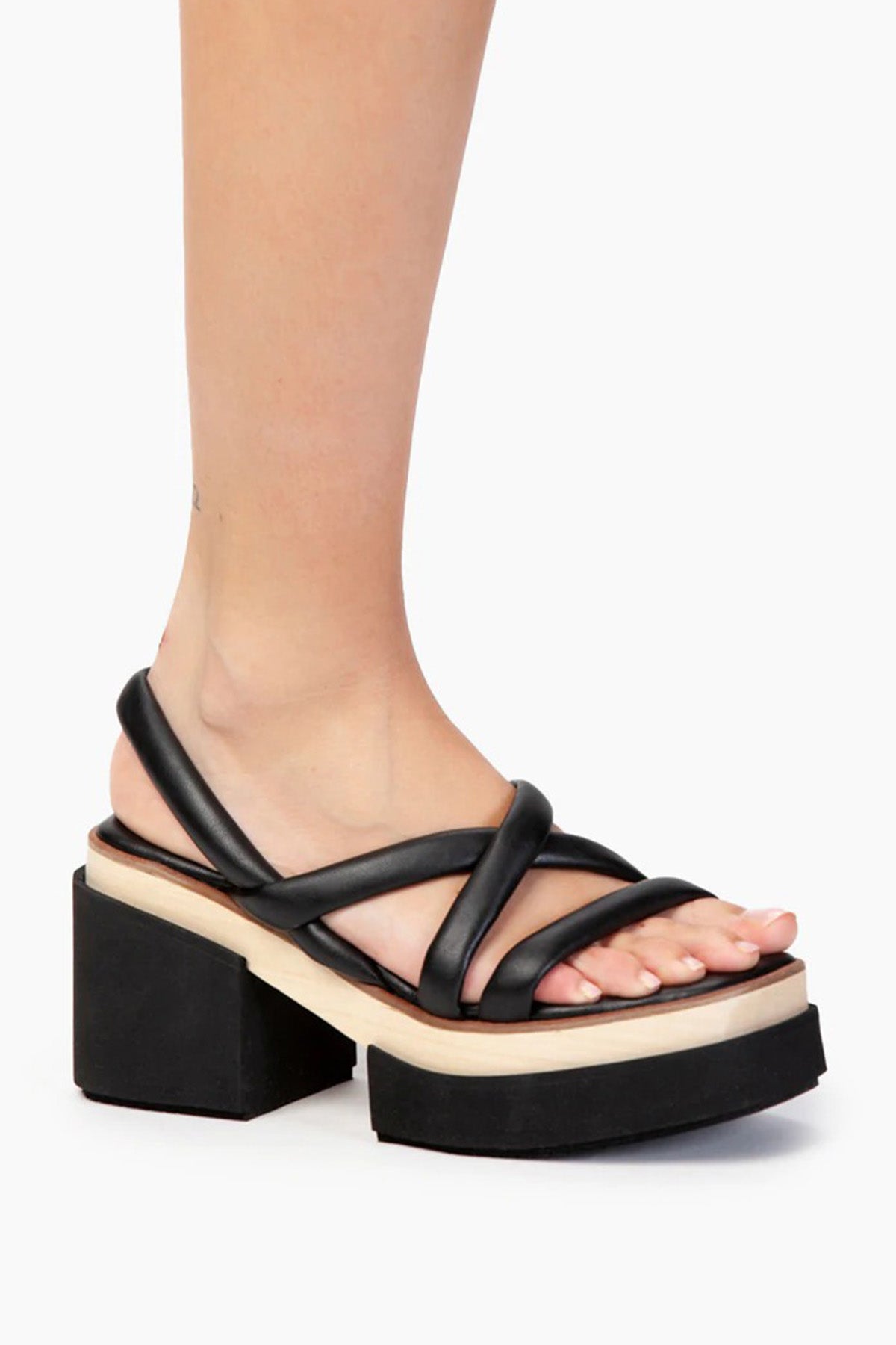 Paloma Barcelo Marine Ayrık Platform Tabanlı Küt Burun Sandalet-Libas Trendy Fashion Store