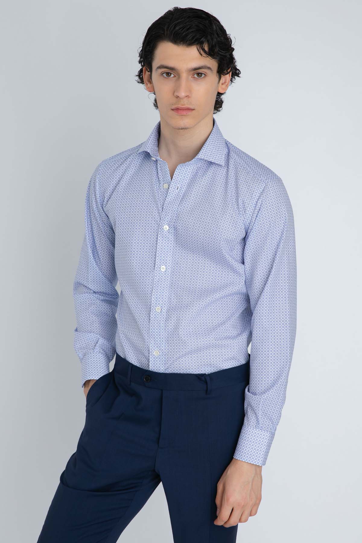 Tintoria Mattei No Iron Klasik Yaka Gömlek-Libas Trendy Fashion Store