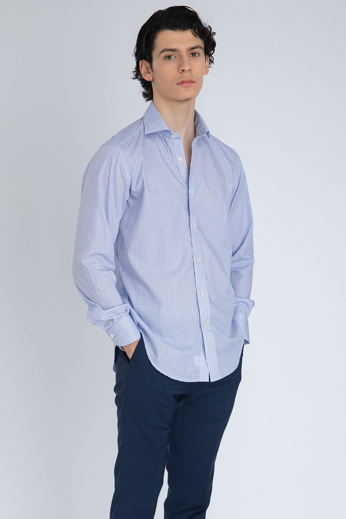 Tintoria Mattei No Iron Klasik Yaka Gömlek-Libas Trendy Fashion Store