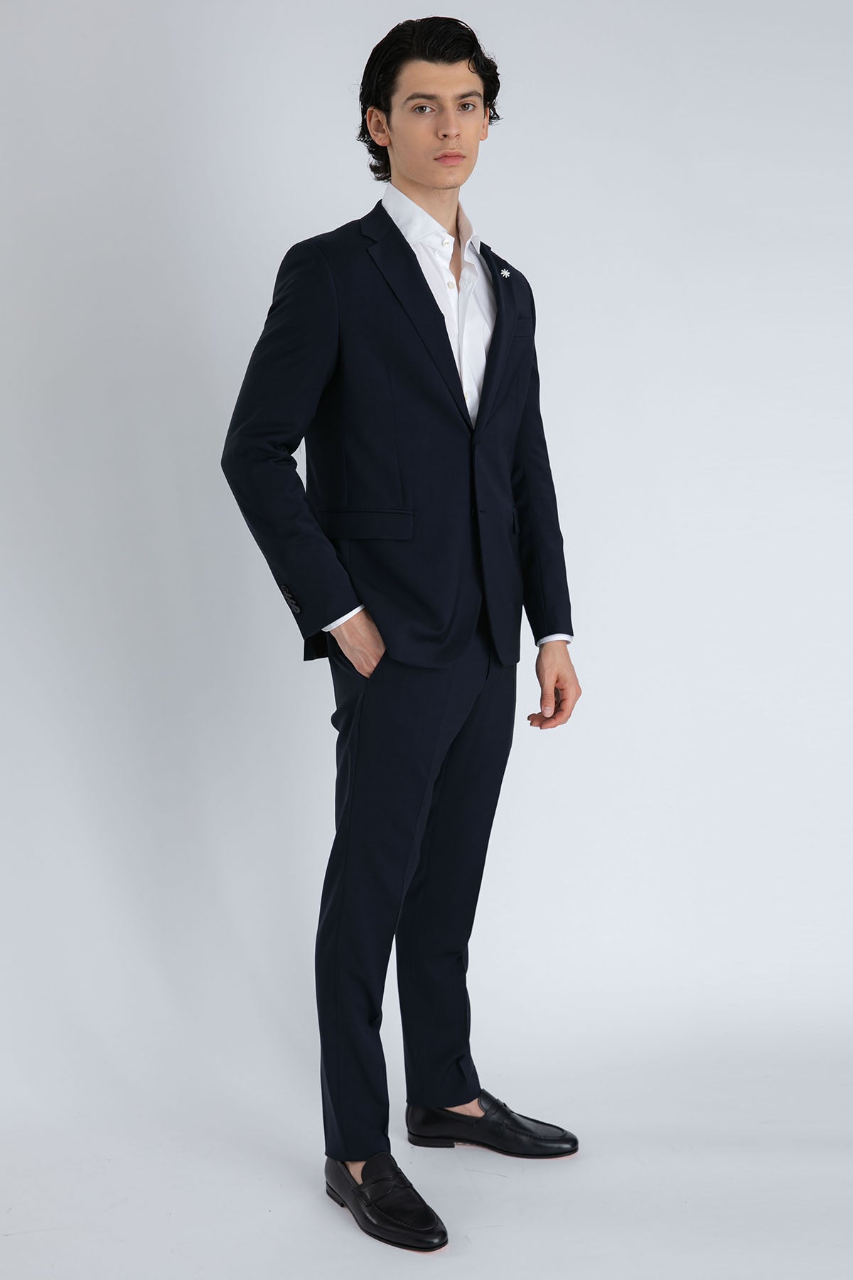 Tintoria Mattei Klasik Yaka Streç Gömlek-Libas Trendy Fashion Store