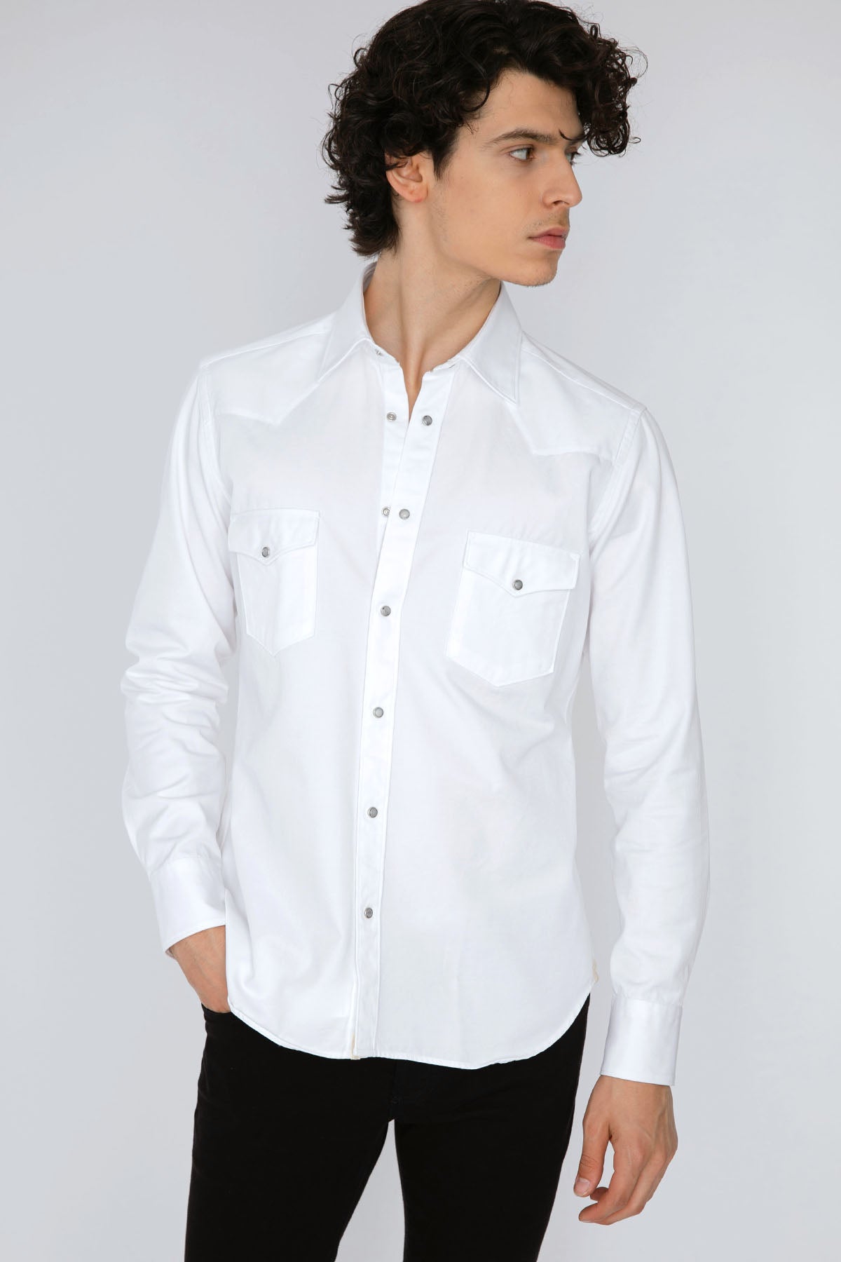 Tintoria Mattei Klasik Yaka Cep Detaylı Gömlek-Libas Trendy Fashion Store