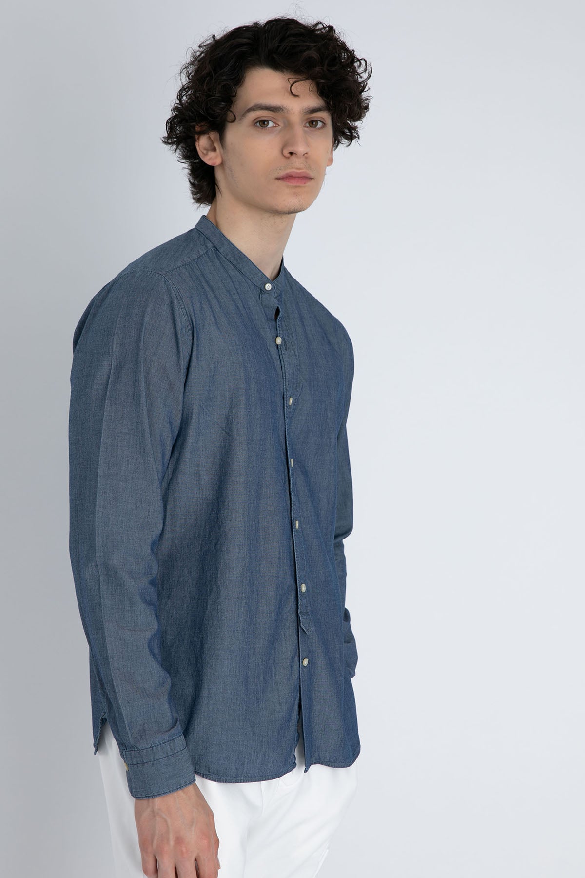 Tintoria Mattei Hakim Yaka Şamre Gömlek-Libas Trendy Fashion Store