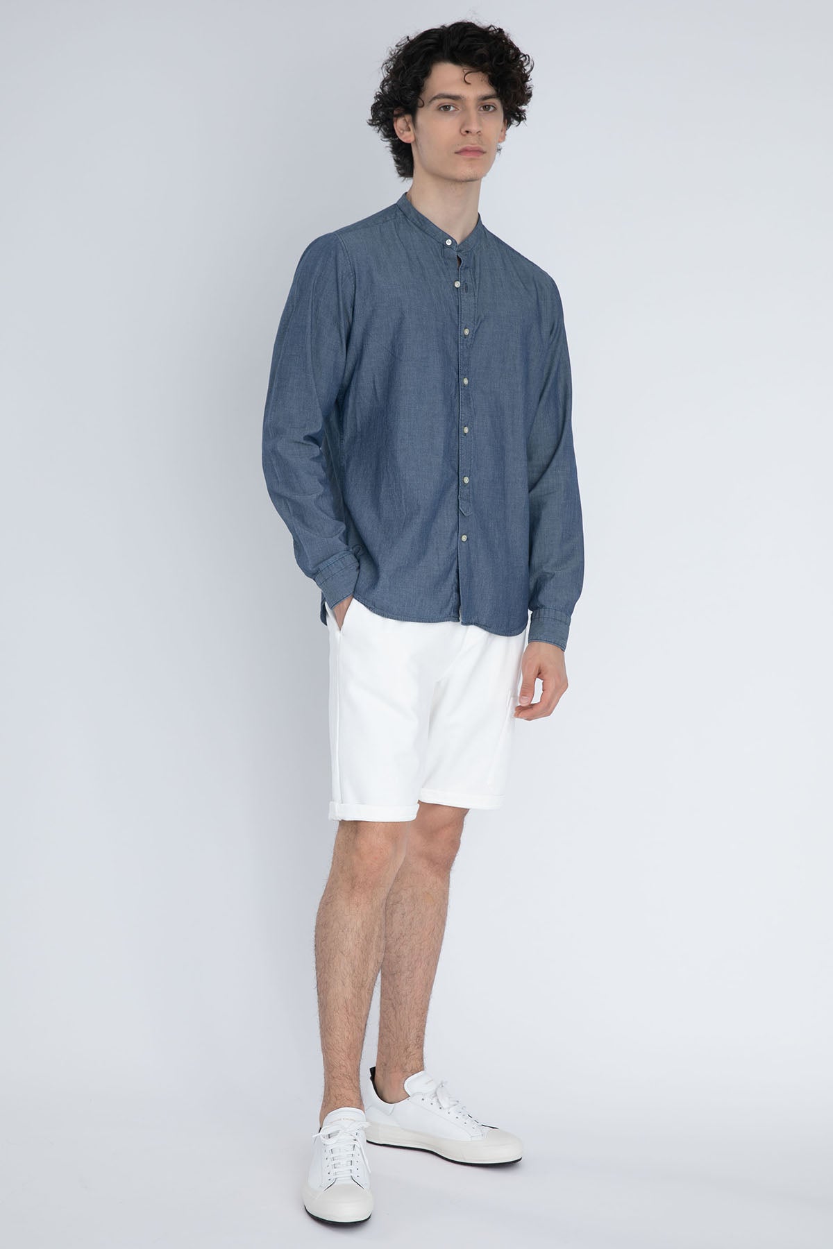 Tintoria Mattei Hakim Yaka Şamre Gömlek-Libas Trendy Fashion Store