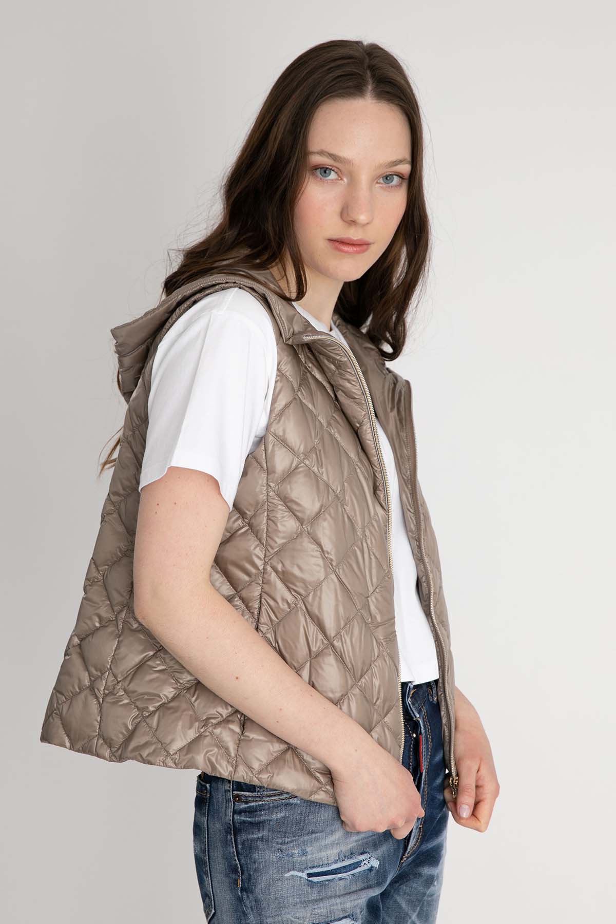 Herno Kapüşonlu Kapitone Puffer Yelek-Libas Trendy Fashion Store