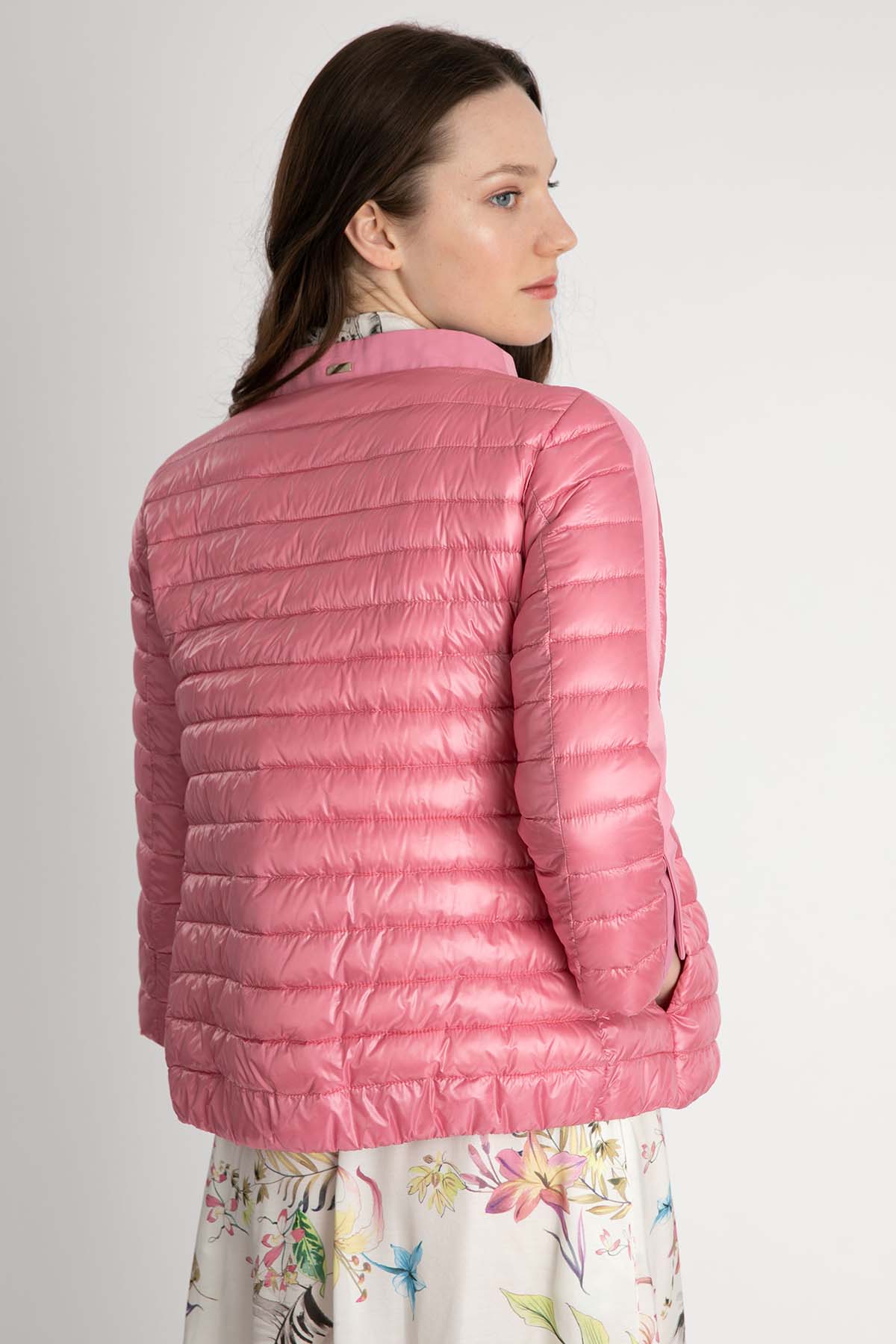 Herno Dik Yaka İnce Puffer Mont-Libas Trendy Fashion Store