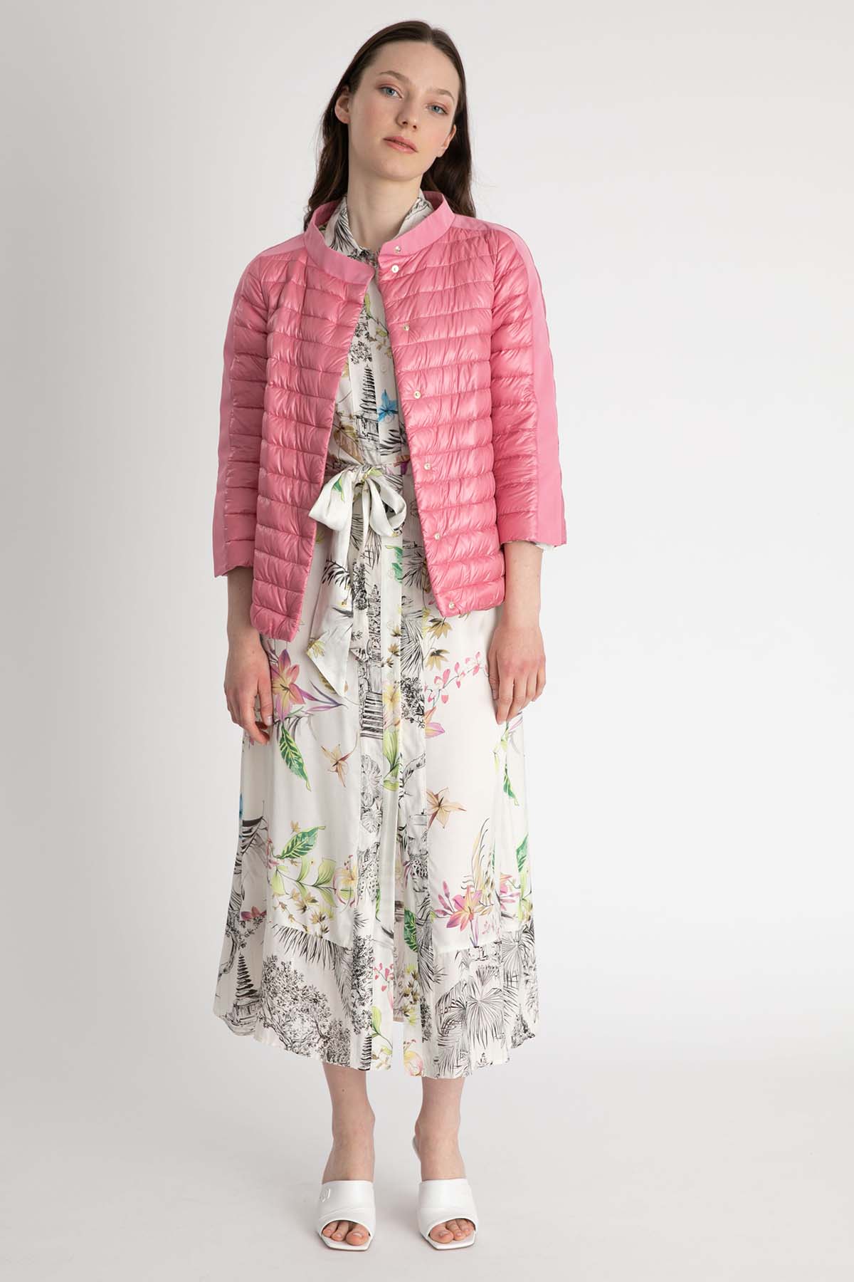 Herno Dik Yaka İnce Puffer Mont-Libas Trendy Fashion Store