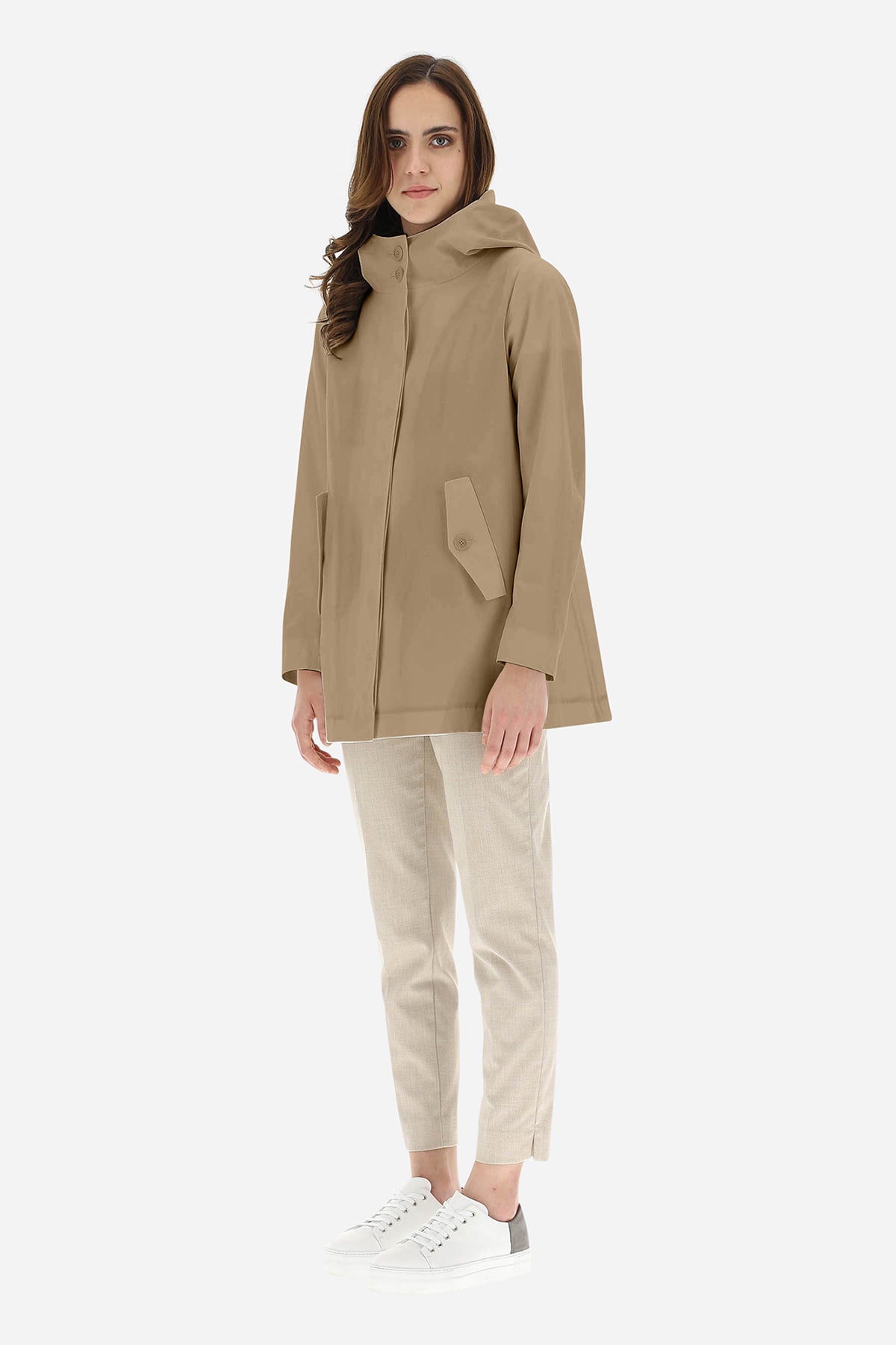 Herno Kapüşonlu Trençkot-Libas Trendy Fashion Store