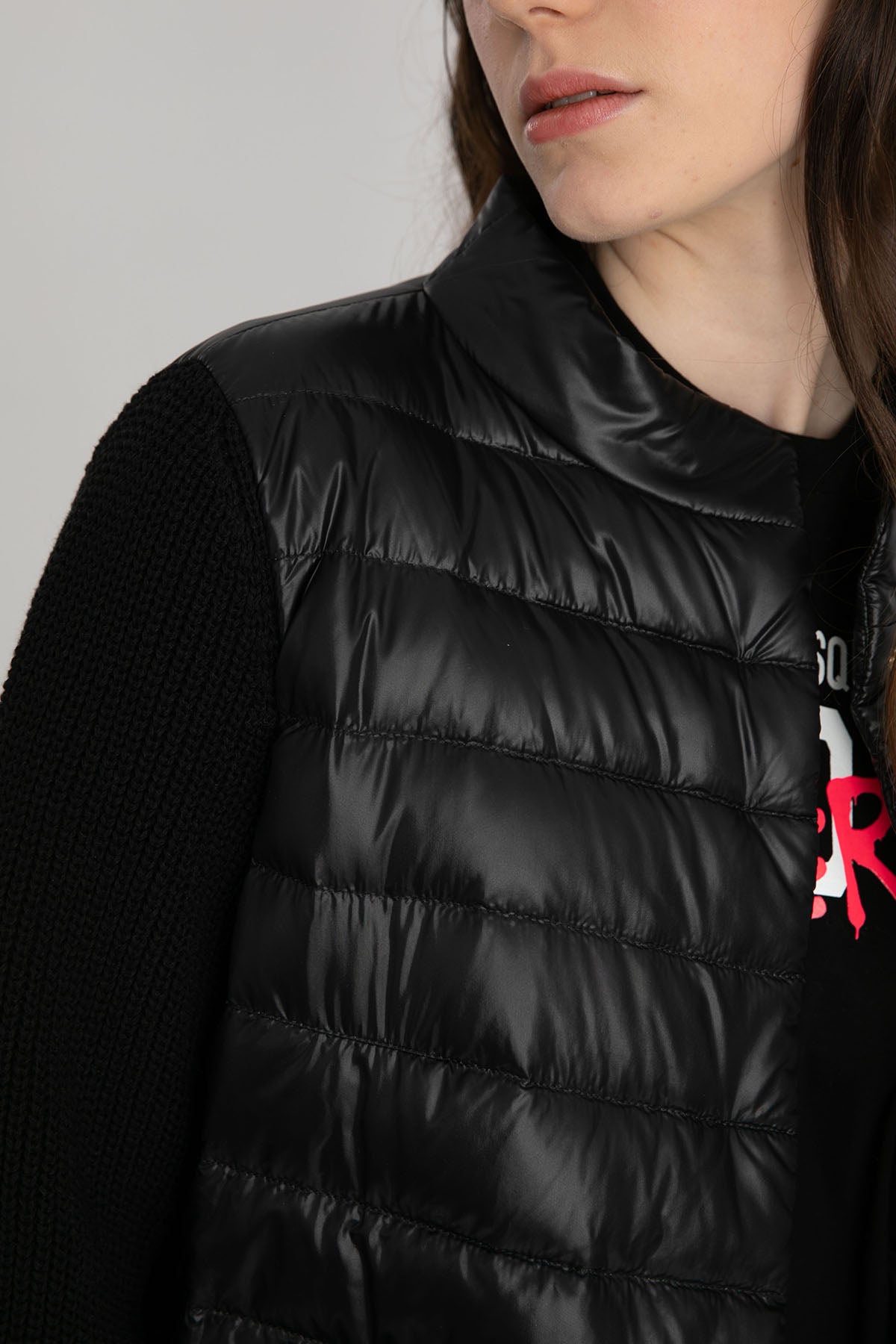 Herno Triko Kollu İnce Puffer Mont-Libas Trendy Fashion Store