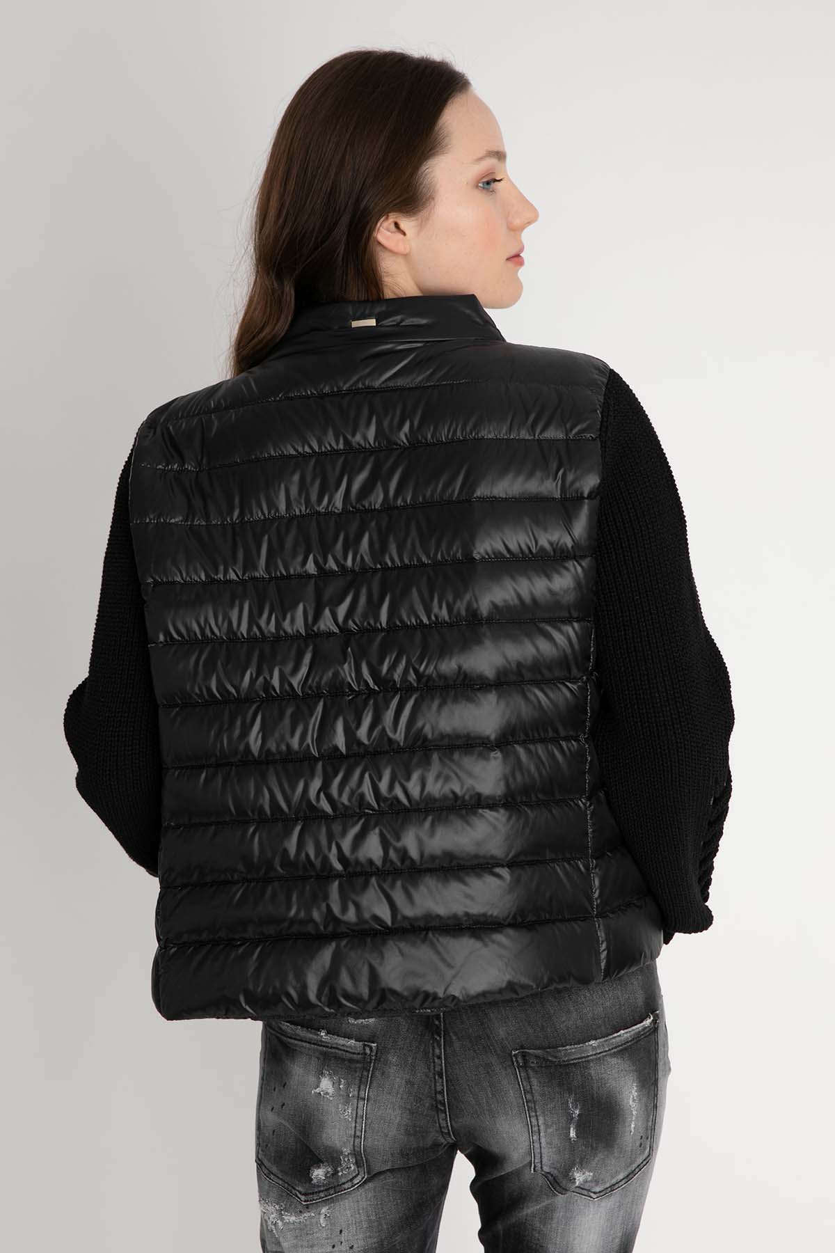 Herno Triko Kollu İnce Puffer Mont-Libas Trendy Fashion Store