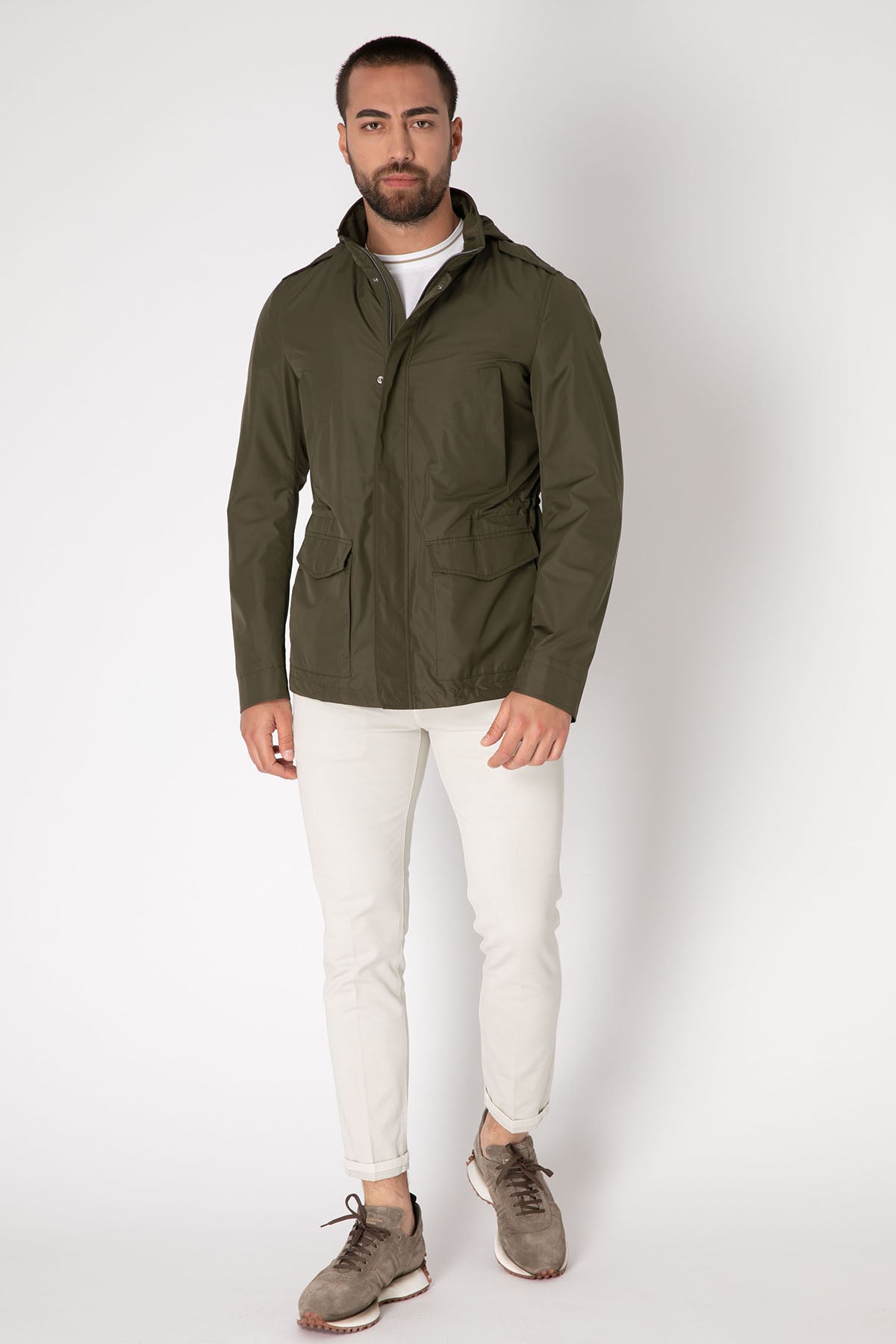 Herno Regular Fit Dik Yaka Mont-Libas Trendy Fashion Store