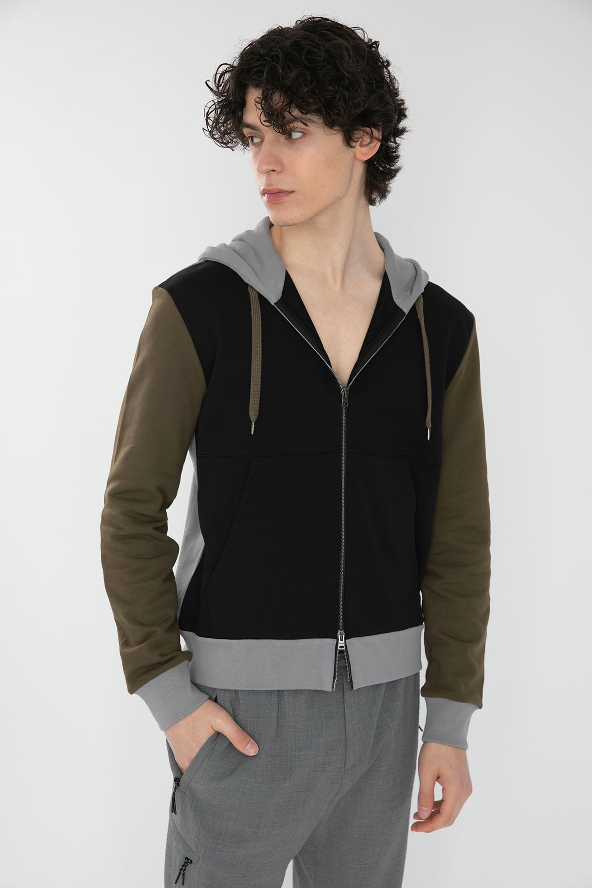 Herno Regular Fit Fermuarlı Kapüşonlu Ceket-Libas Trendy Fashion Store