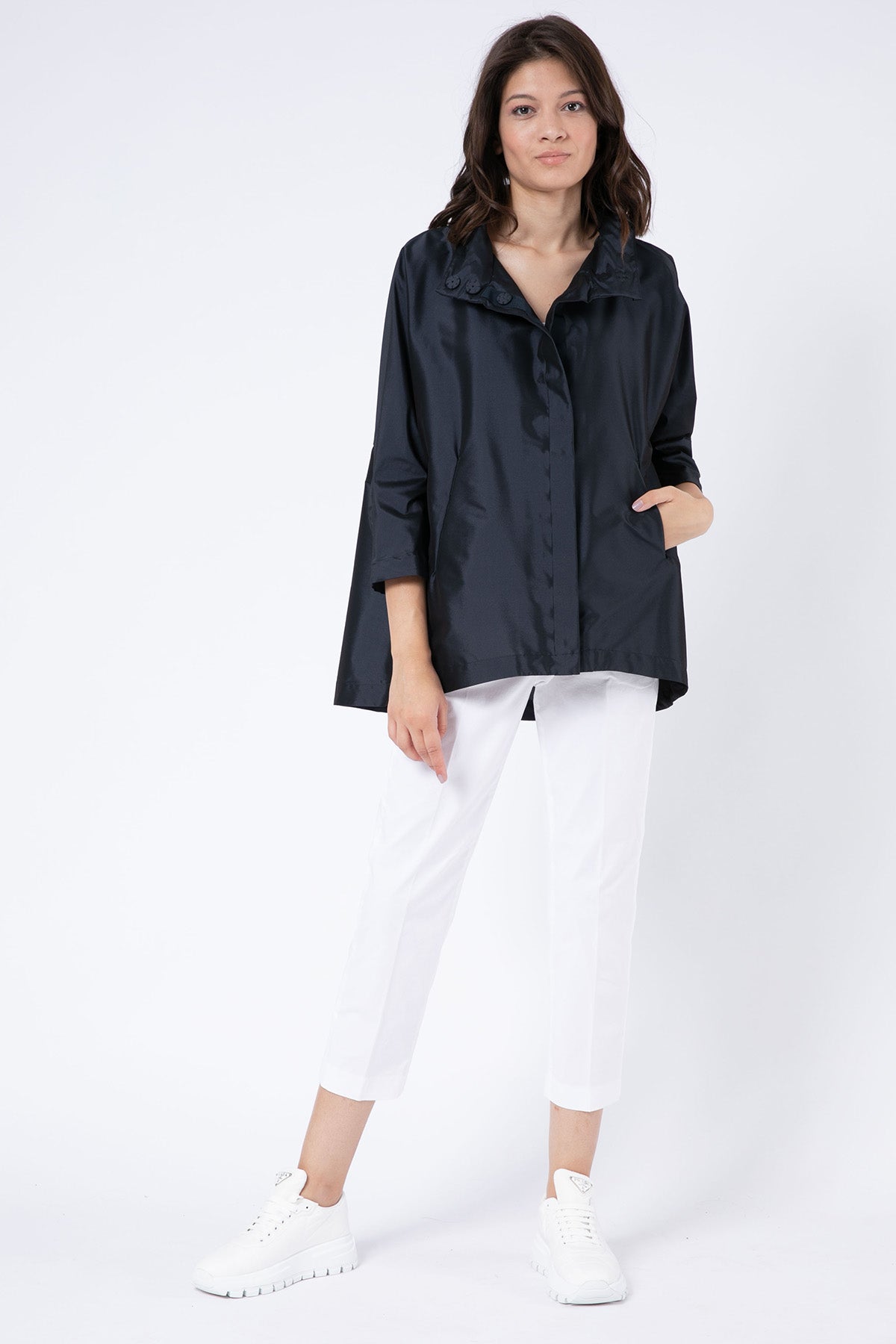 Herno Çan Kesim Belden Büzgülü İnce Trençkot-Libas Trendy Fashion Store