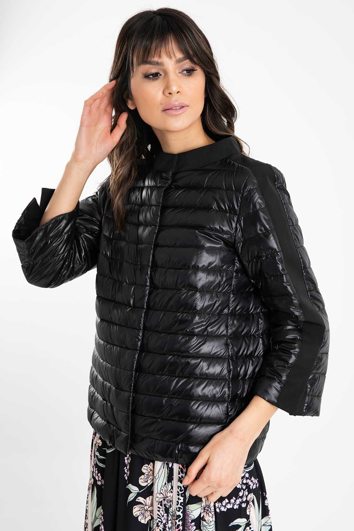 Herno Dik Yaka İnce Puffer Mont-Libas Trendy Fashion Store