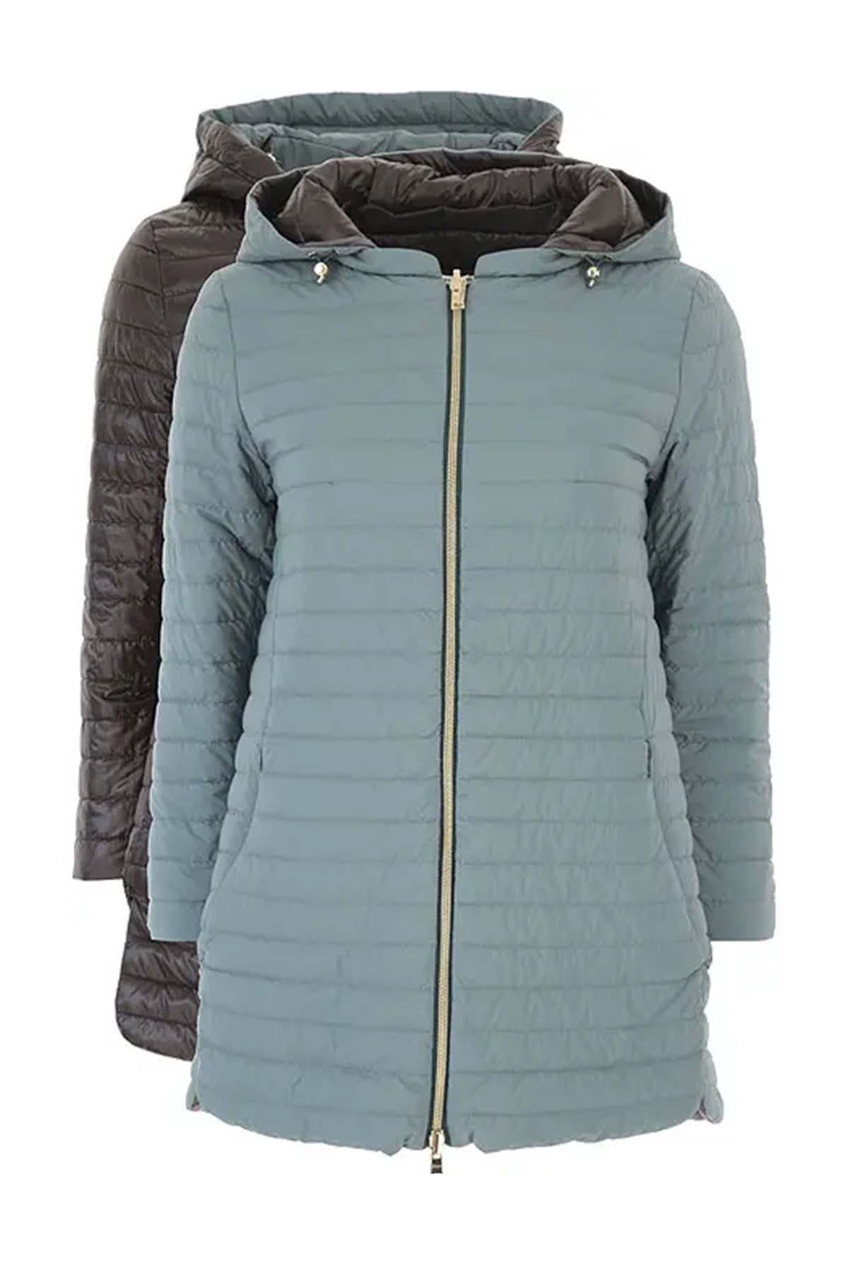 Herno Dolgulu Kapüşonlu Çift Taraflı Mont-Libas Trendy Fashion Store