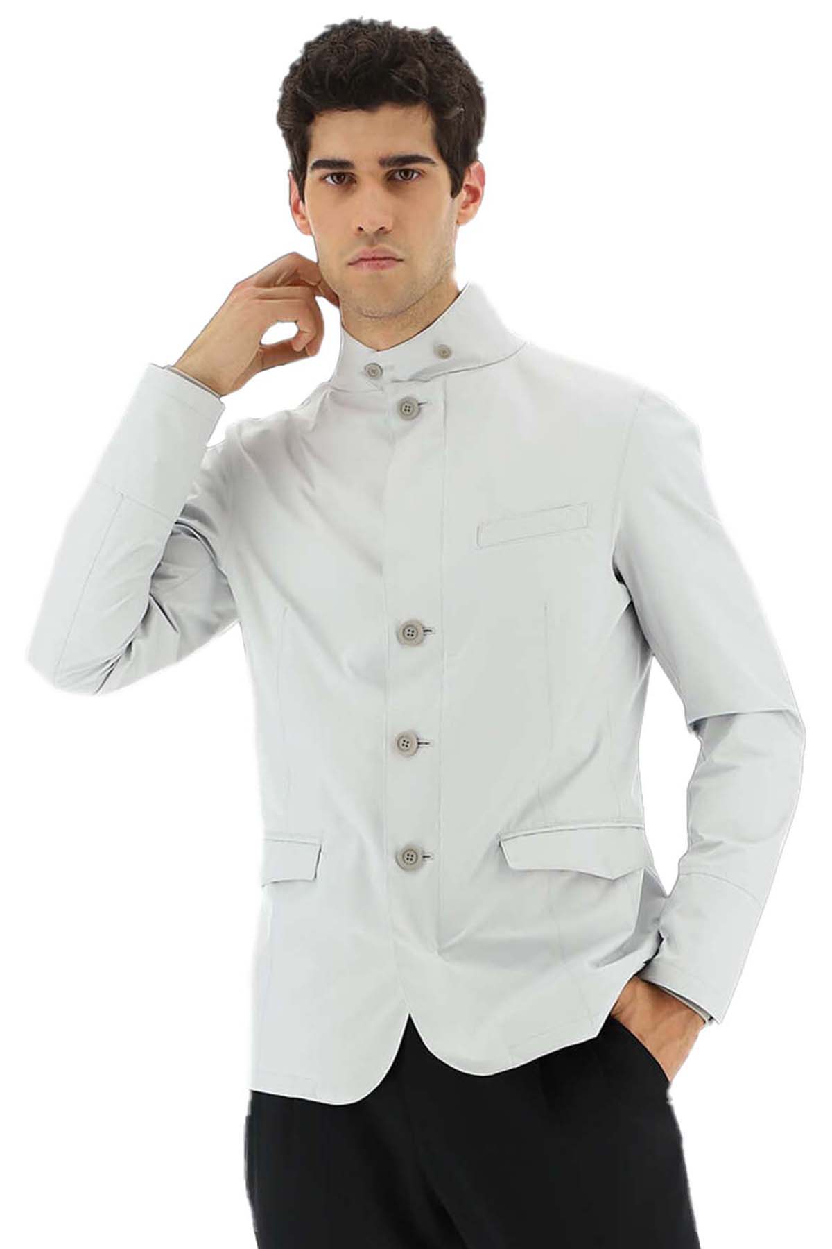 Herno Laminar Slim Fit Dik Yaka İnce Mont Ceket-Libas Trendy Fashion Store