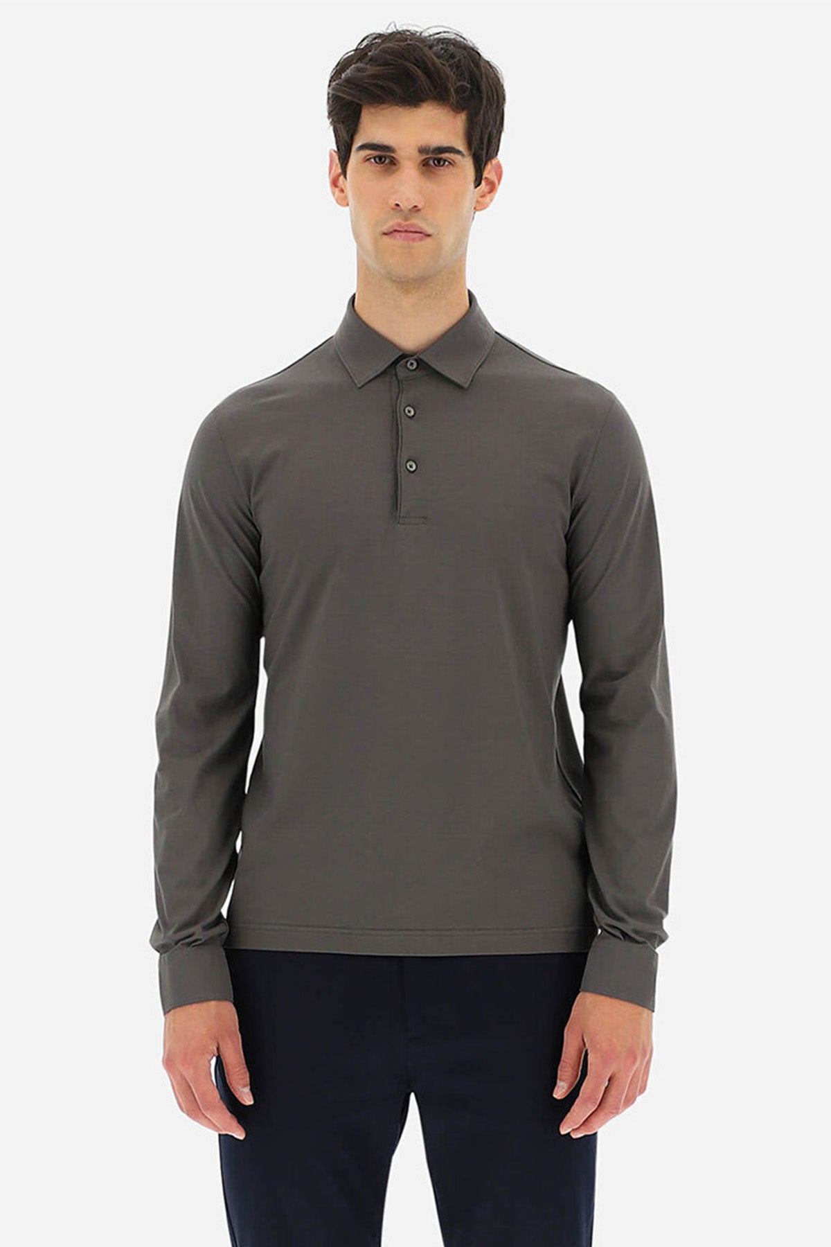 Herno Polo Yaka Uzun Kollu T-shirt-Libas Trendy Fashion Store