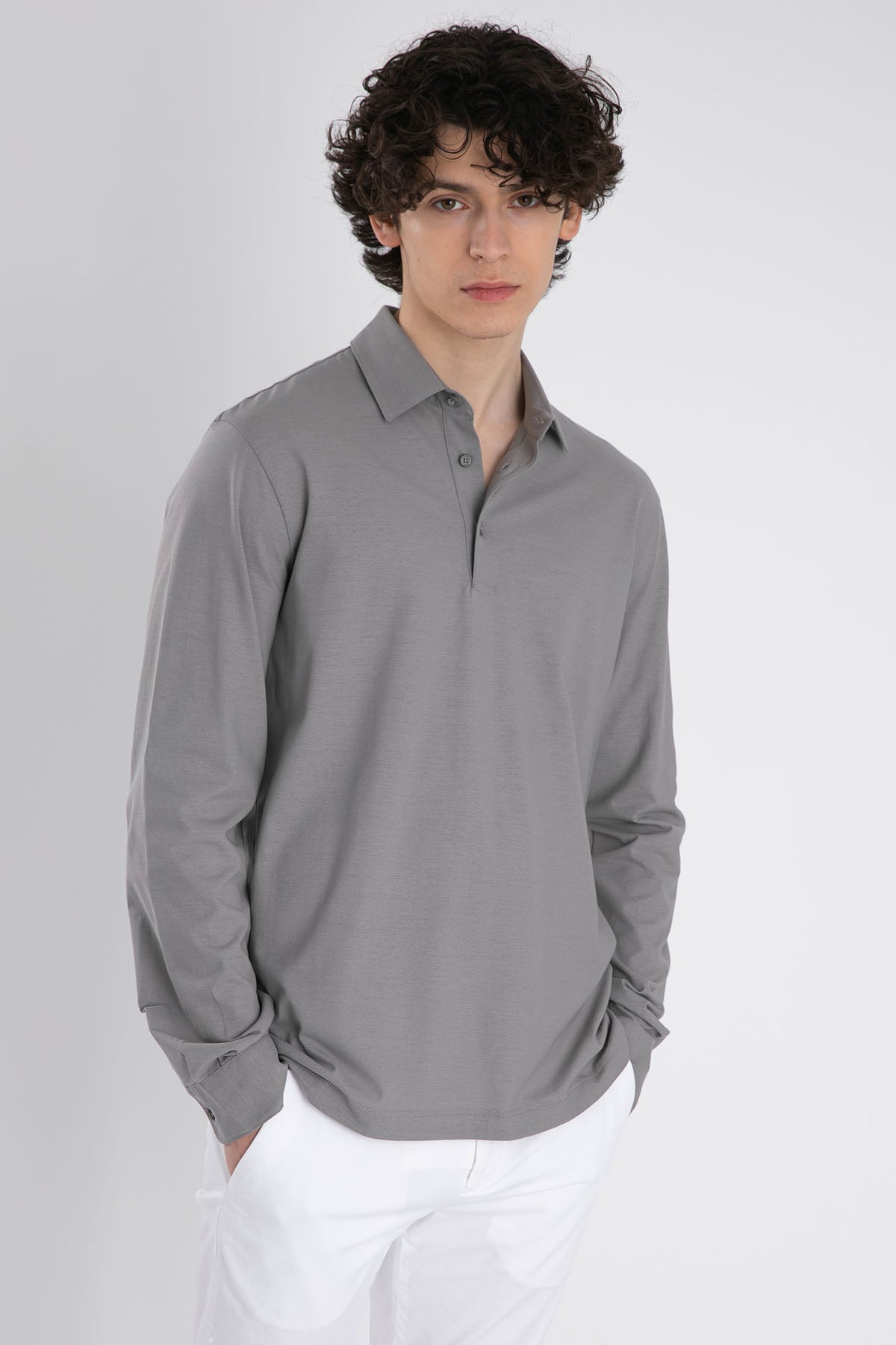 Herno Polo Yaka Uzun Kollu T-shirt-Libas Trendy Fashion Store