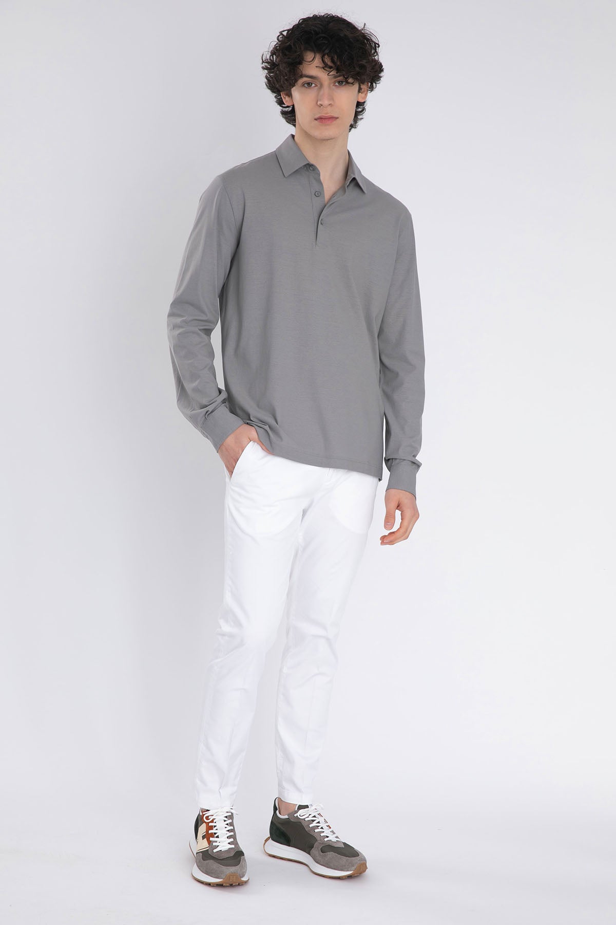 Herno Polo Yaka Uzun Kollu T-shirt-Libas Trendy Fashion Store