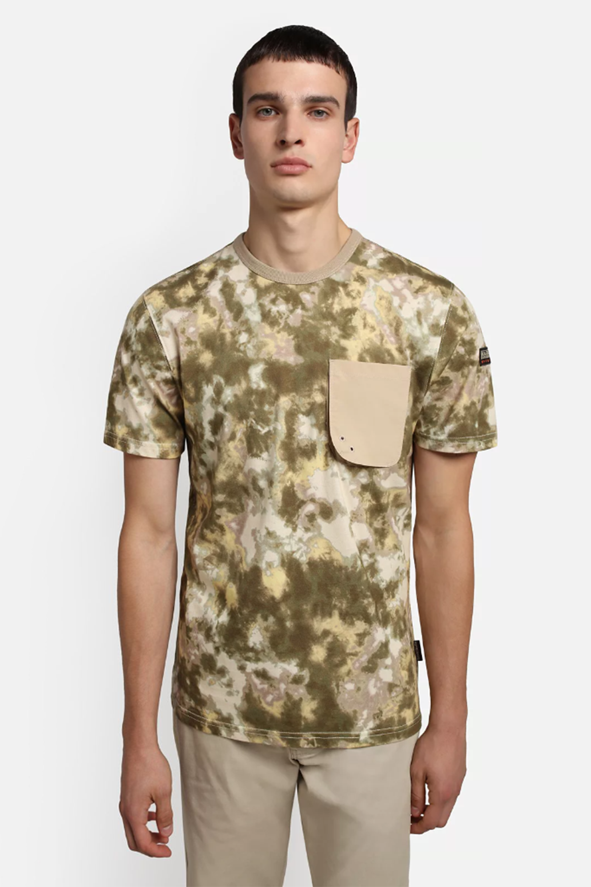 Napapijri Cep Detaylı Batik Desenli T-shirt-Libas Trendy Fashion Store