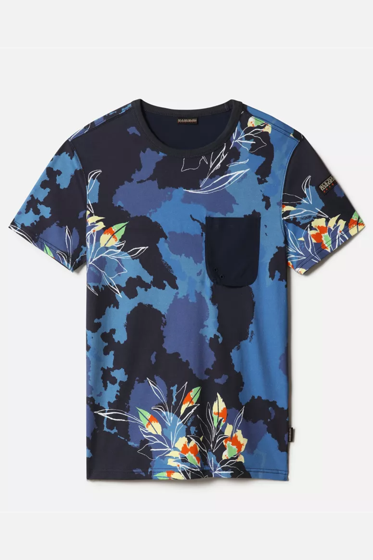 Napapijri Cep Detaylı Kamuflaj Desenli T-shirt-Libas Trendy Fashion Store