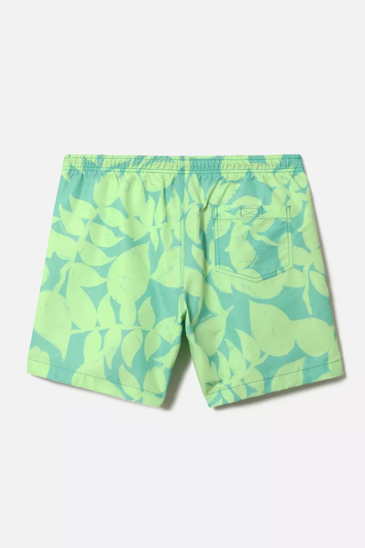 Napapijri Beli Lastikli Desenli Şort Mayo-Libas Trendy Fashion Store