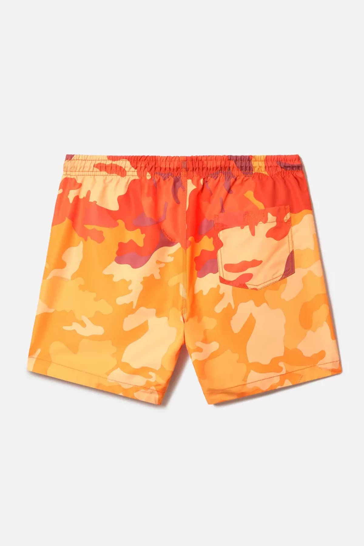 Napapijri Beli Lastikli Desenli Şort Mayo-Libas Trendy Fashion Store