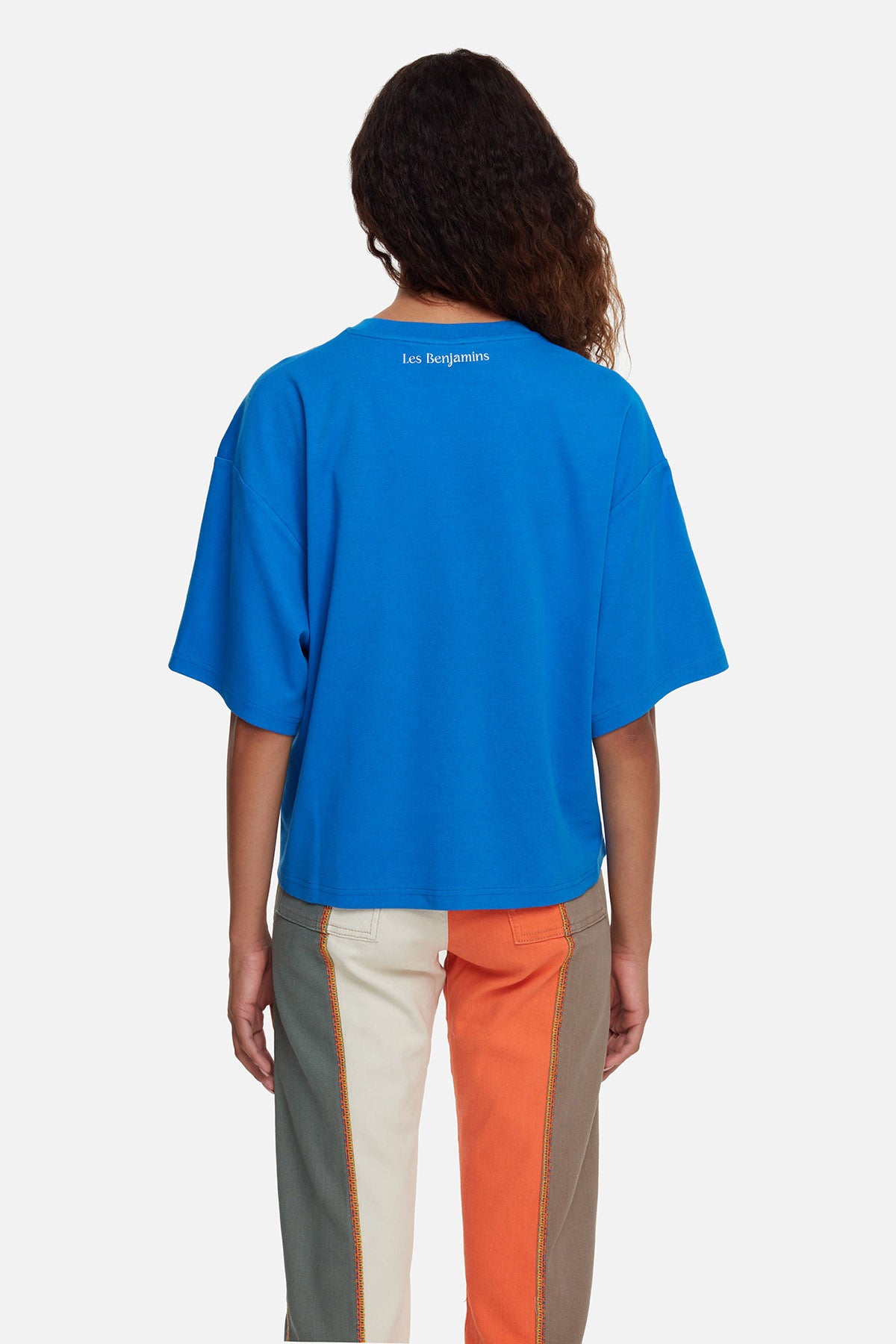 Les Benjamins Geniş Kesim Logolu T-shirt-Libas Trendy Fashion Store