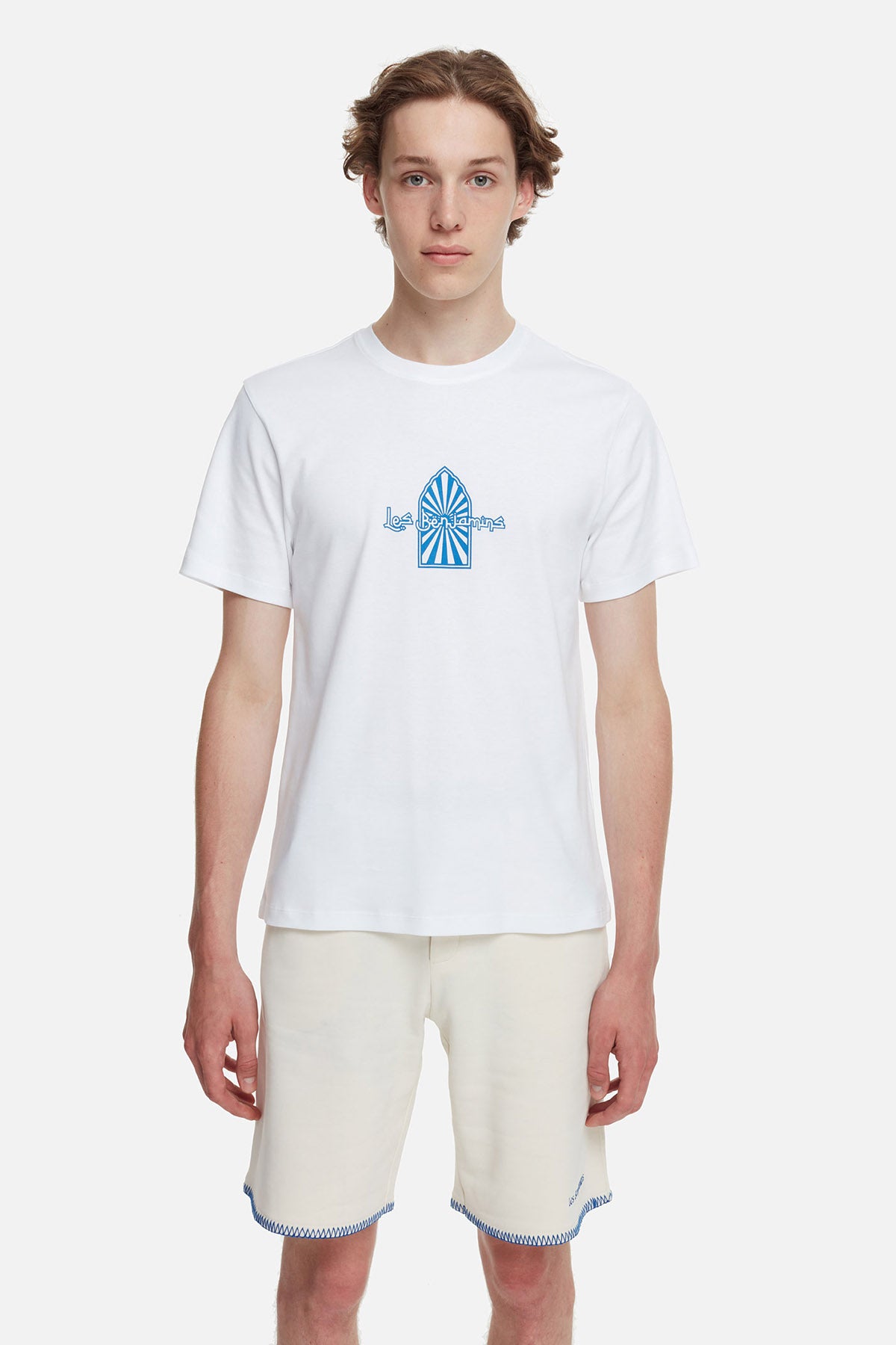 Les Benjamins Yuvarlak Yaka Baskılı T-shirt-Libas Trendy Fashion Store